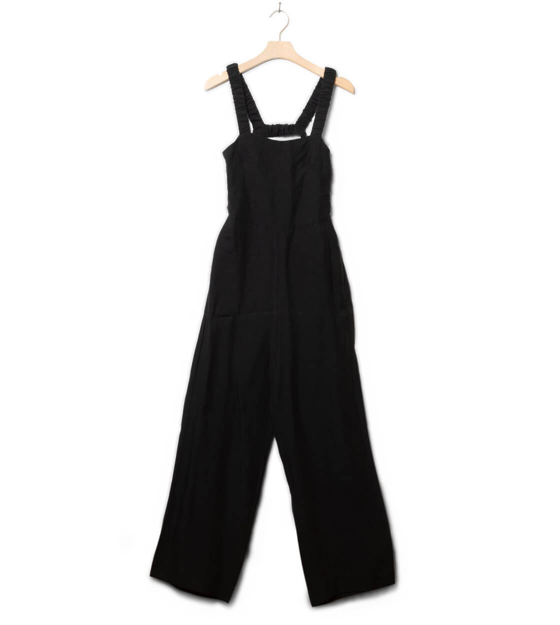 Jungle Folk W Jumpsuit June Linen black