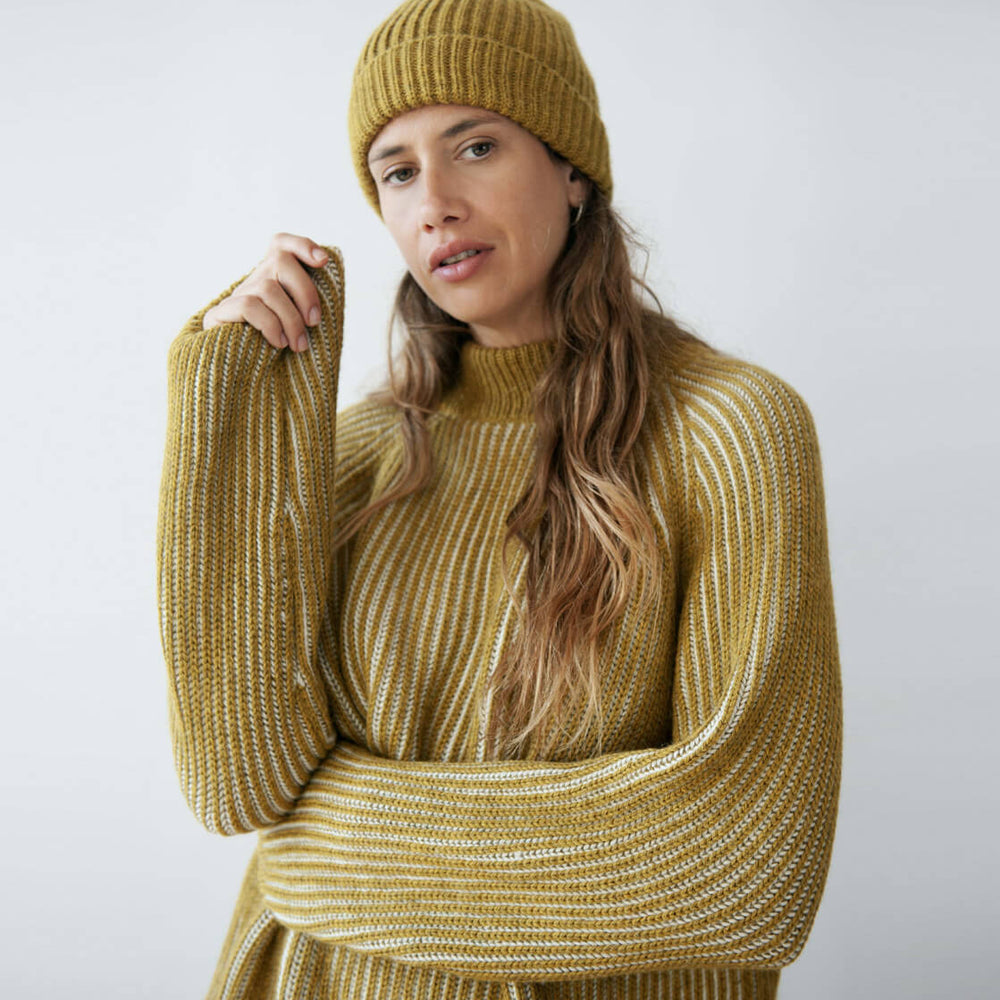 Jungle Folk W Knit Brooke green moss ecru