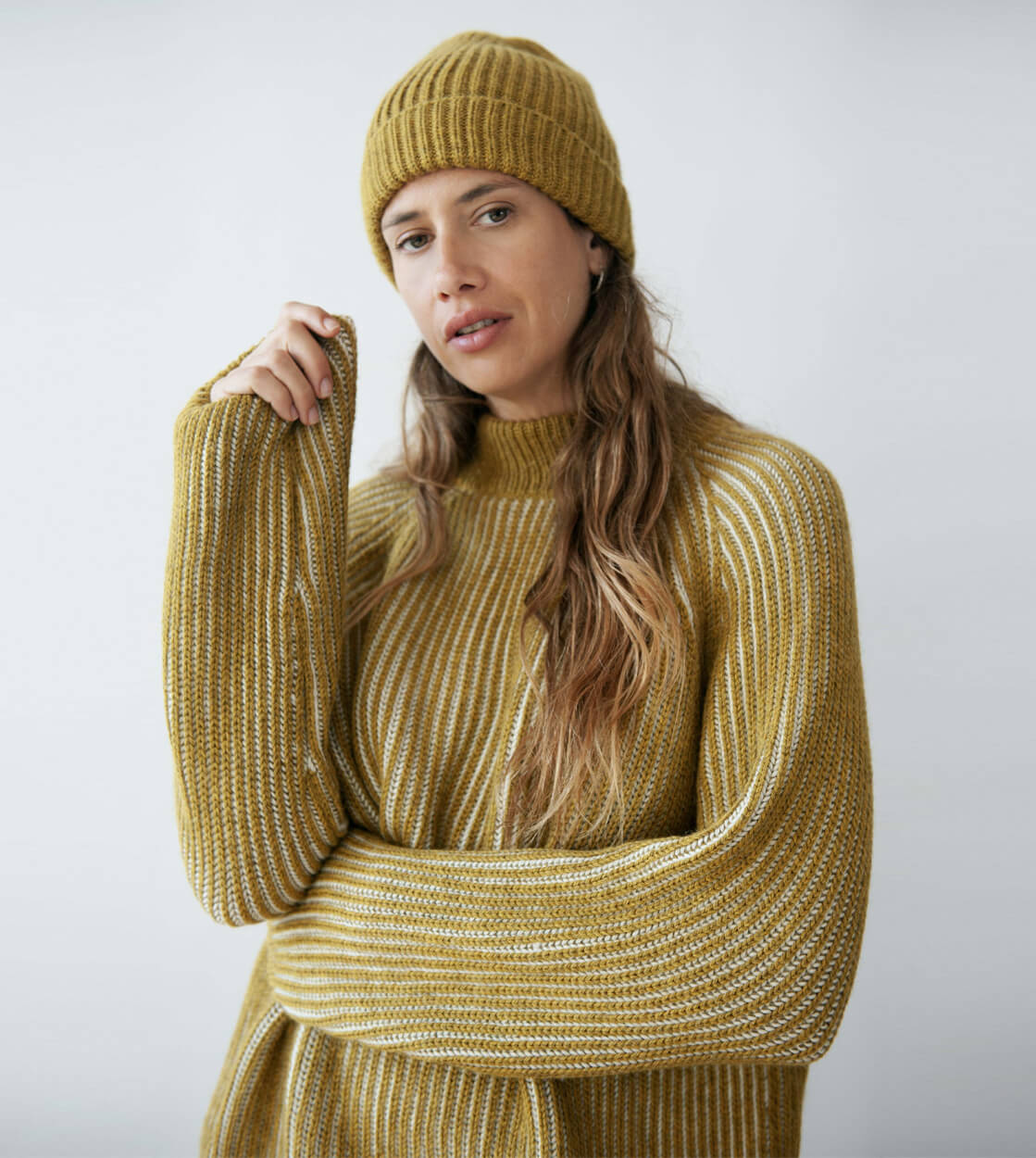 Jungle Folk W Knit Brooke green moss ecru