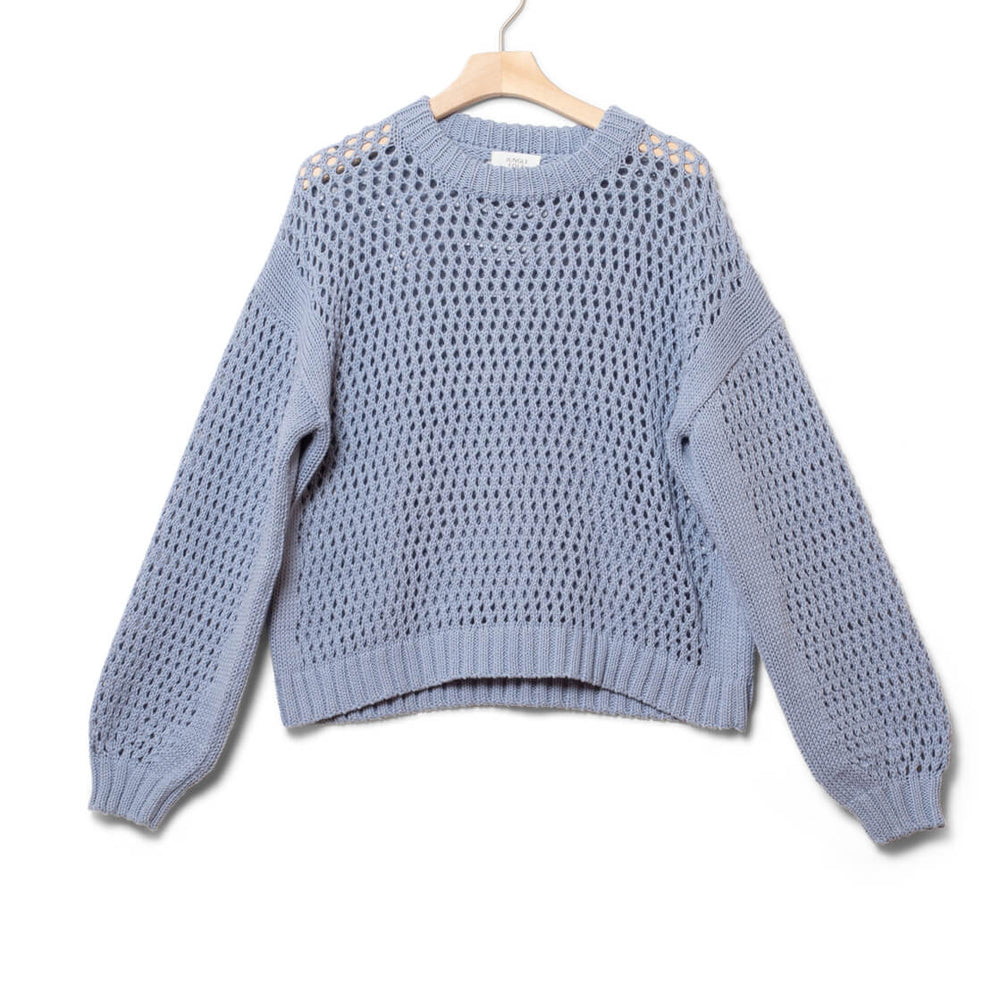 Jungle Folk W Knit Elora blue swedish sky