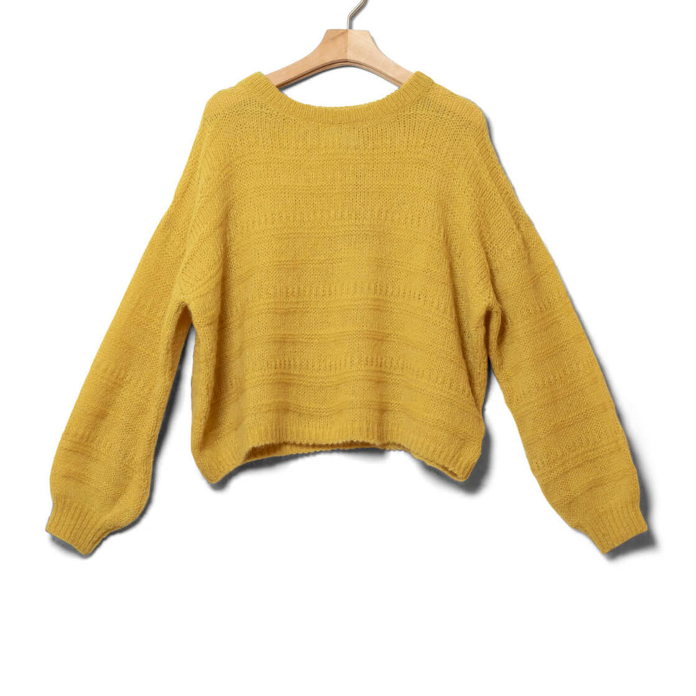 Jungle Folk W Pullover Juliet yellow mustard