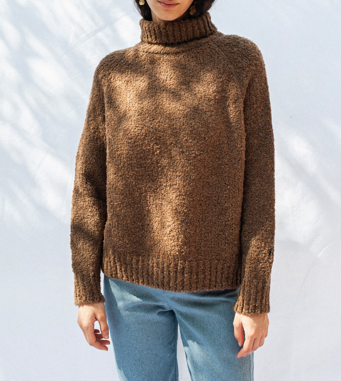 Jungle Folk W Pullover Ode brown undyed chestnut