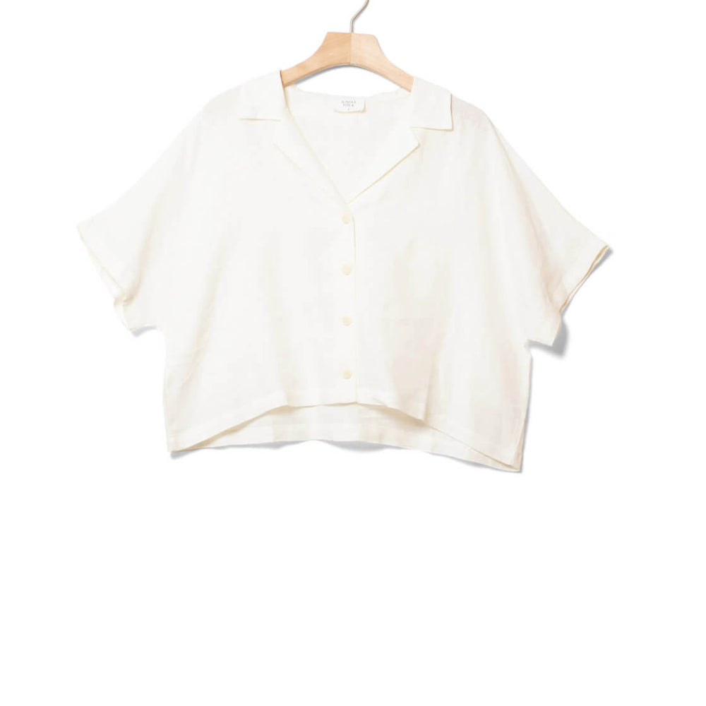 Jungle Folk W Shirt Elise Linen white ecru