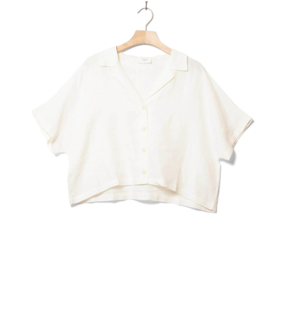 Jungle Folk W Shirt Elise Linen white ecru