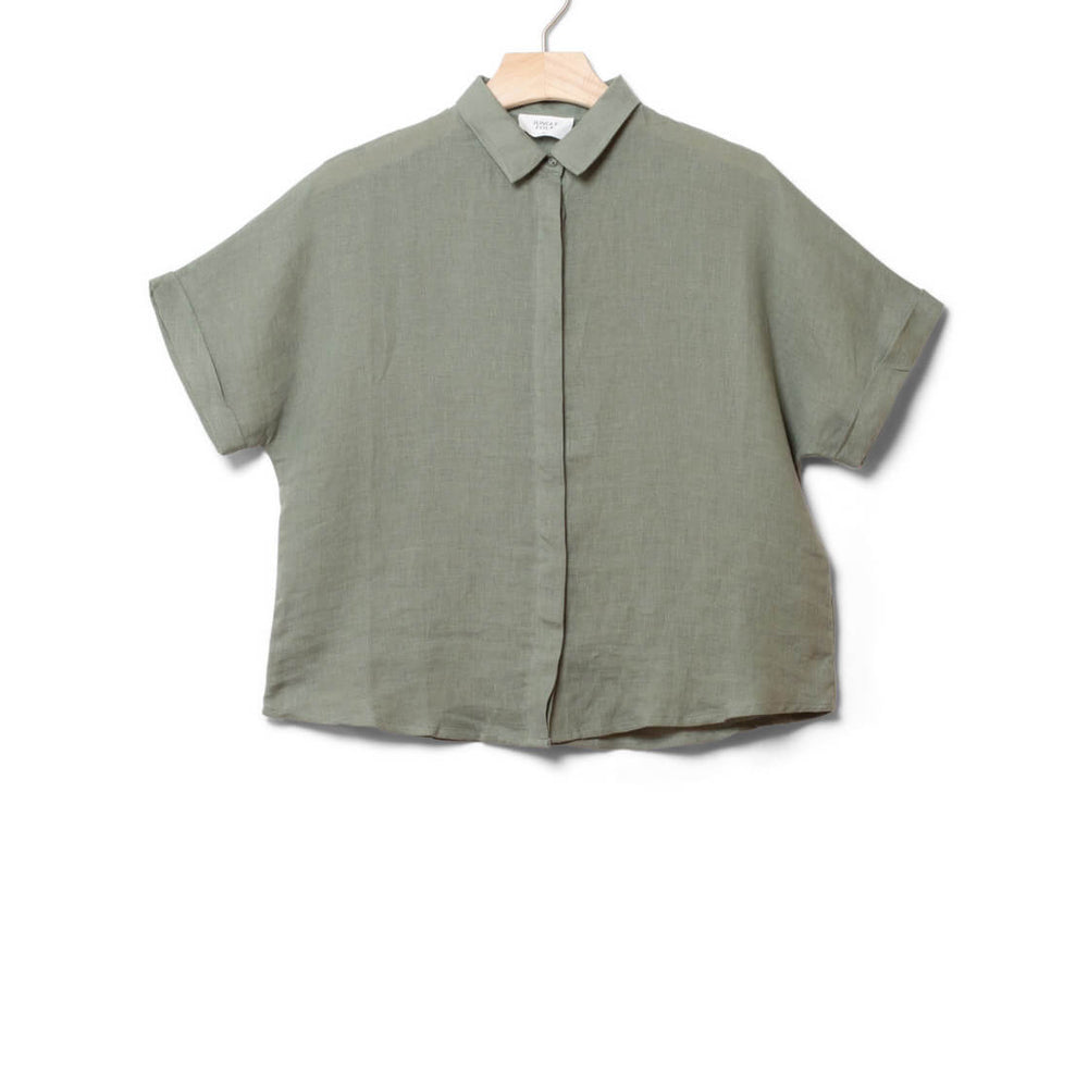 Jungle Folk W Shirt Tona green almond