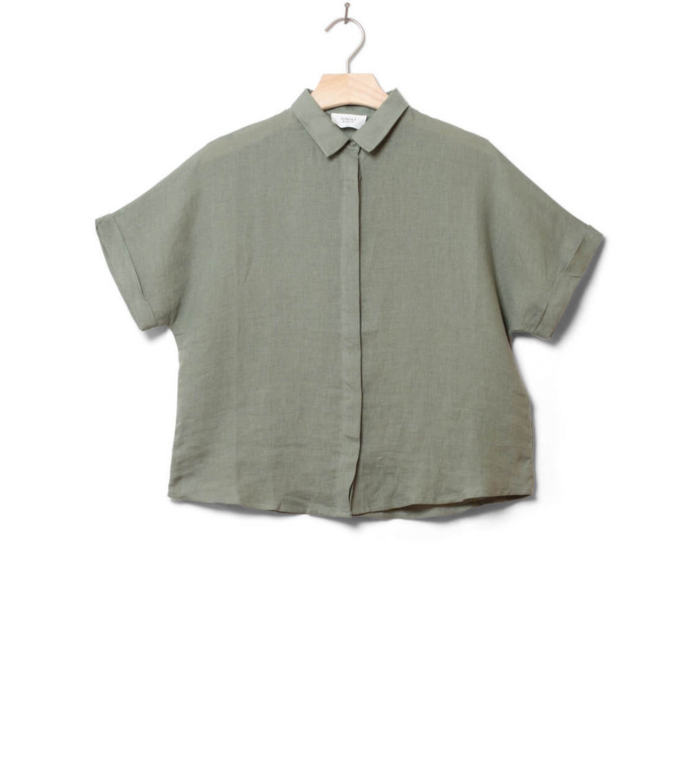 Jungle Folk W Shirt Tona green almond