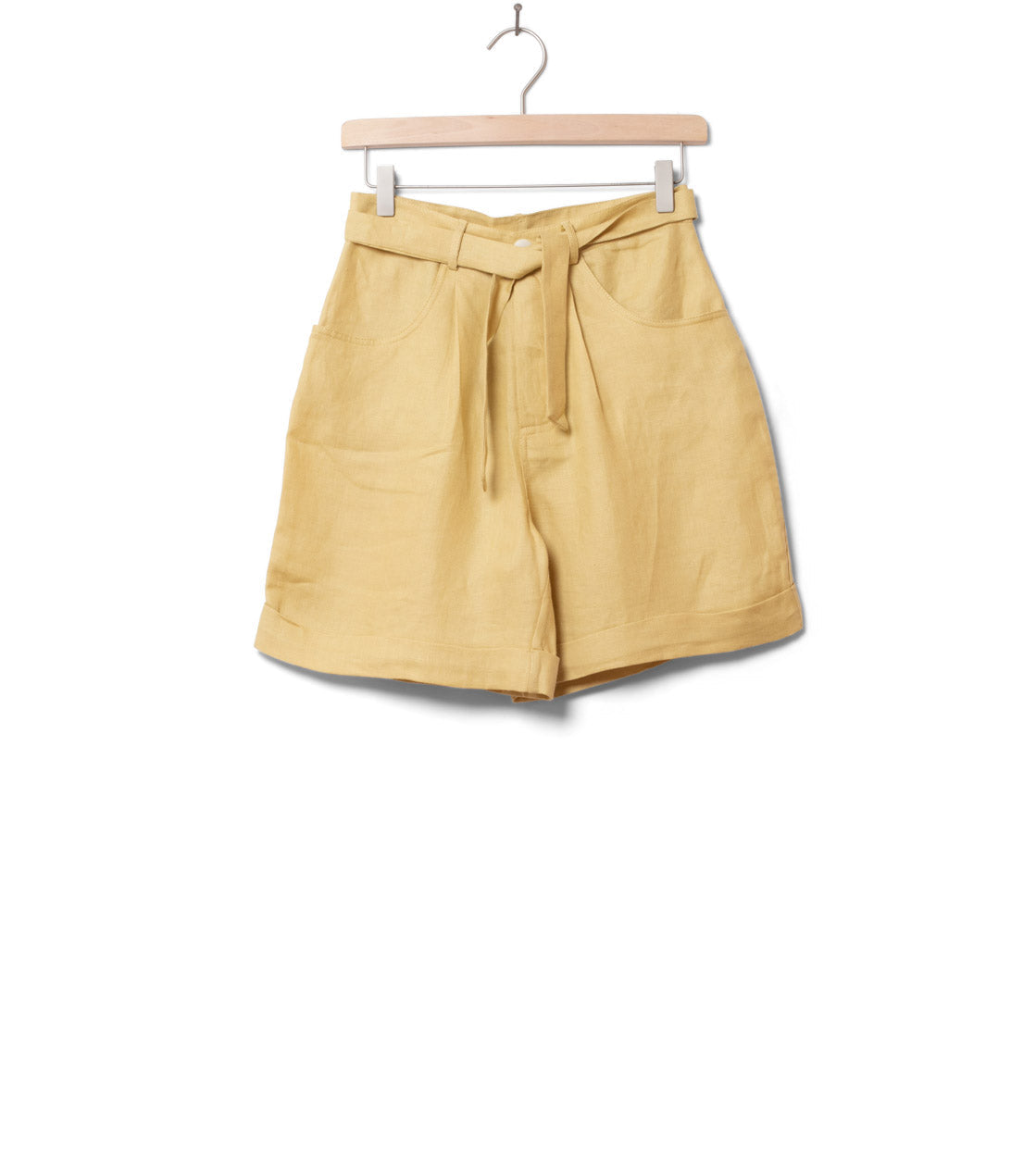 Jungle Folk W Shorts Linen Moon yellow straw