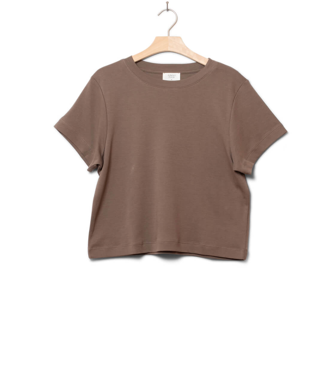 Jungle Folk W T-Shirt Ela Crop brown taupe