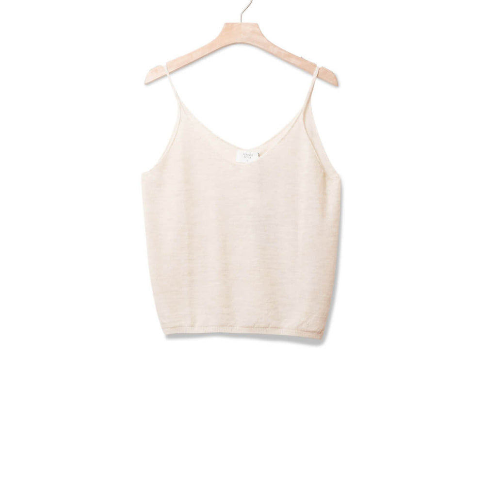 Jungle Folk W Top Agnes beige ivory