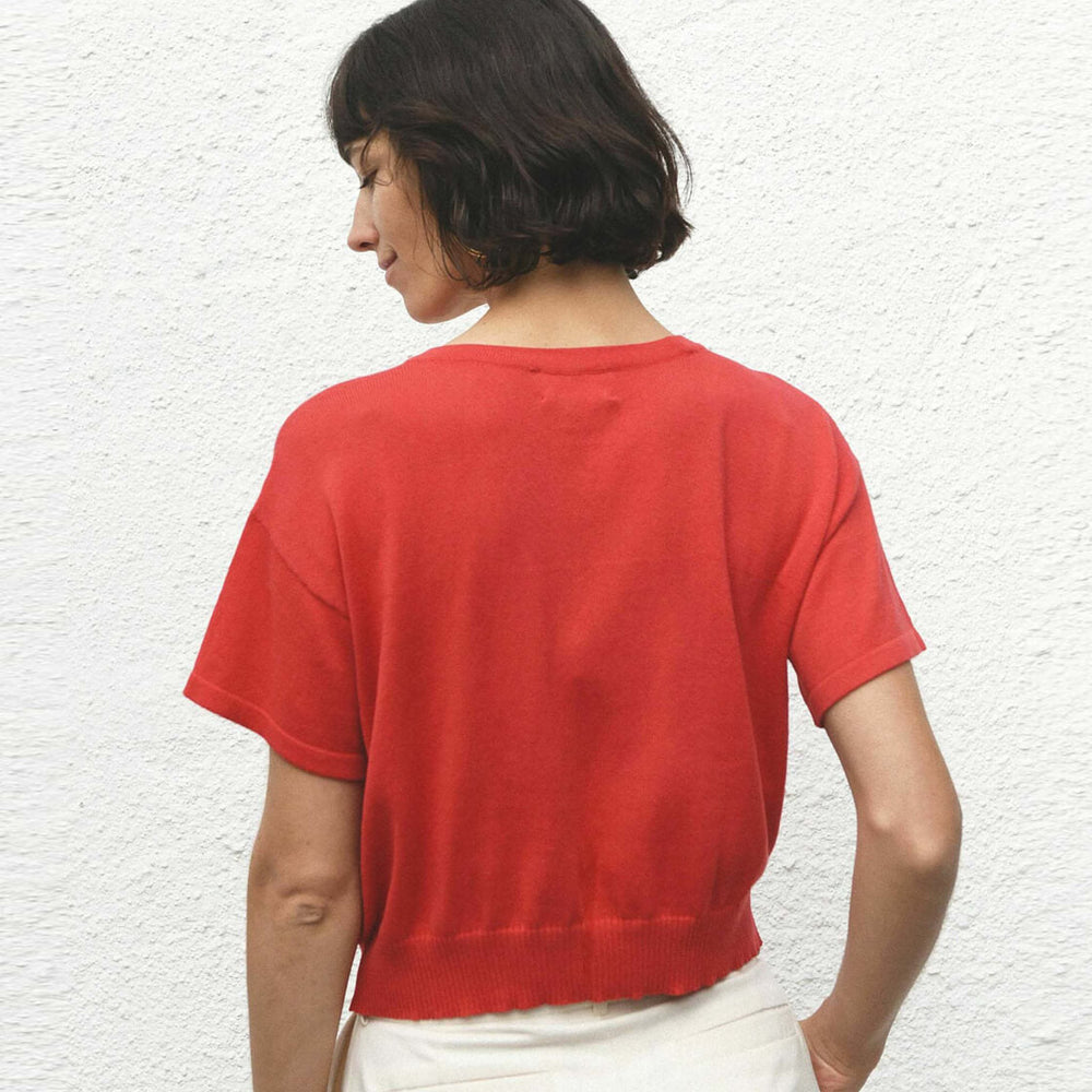 
                      
                        Jungle Folk W Top El Sur red poppy
                      
                    