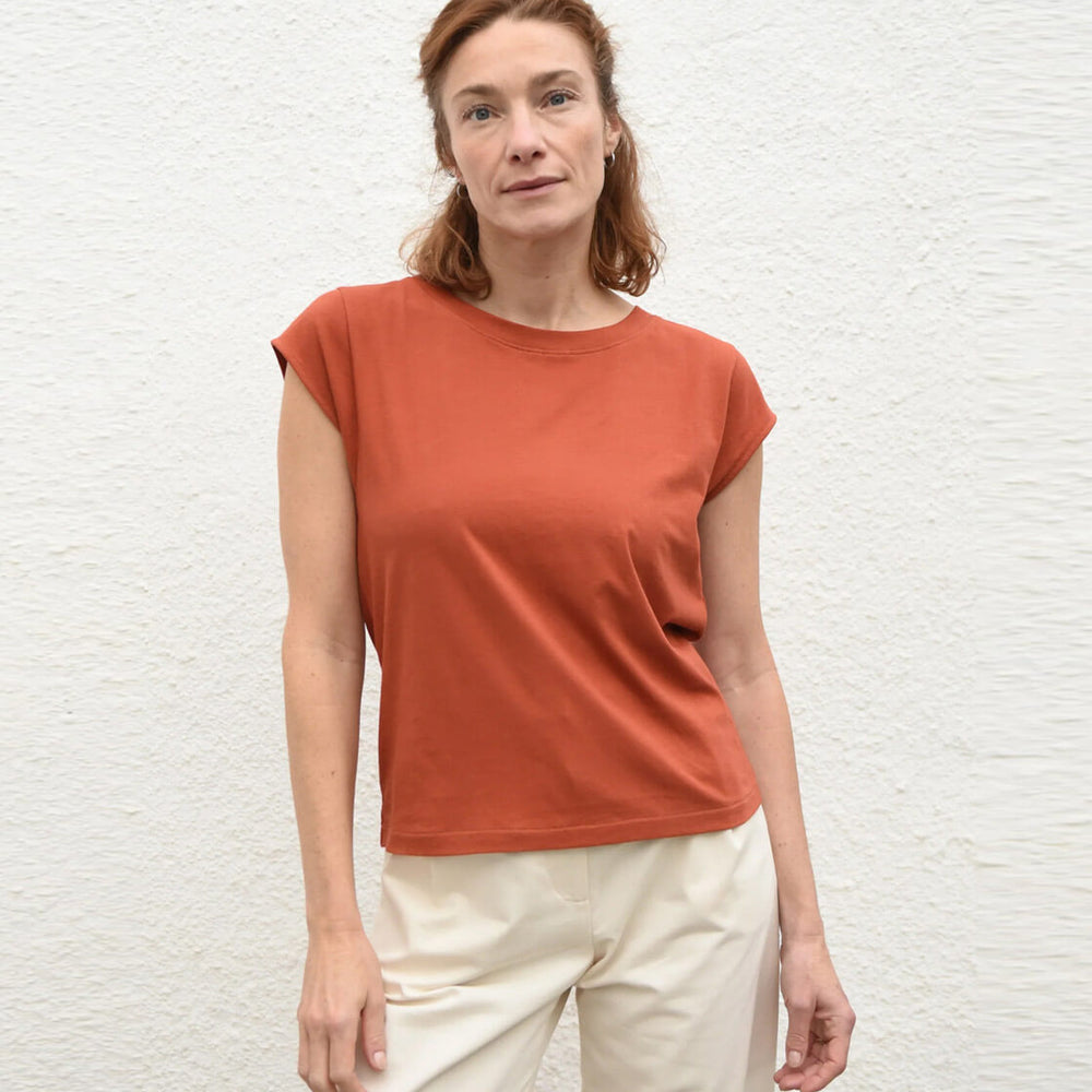 Jungle Folk W Top Isla red brick