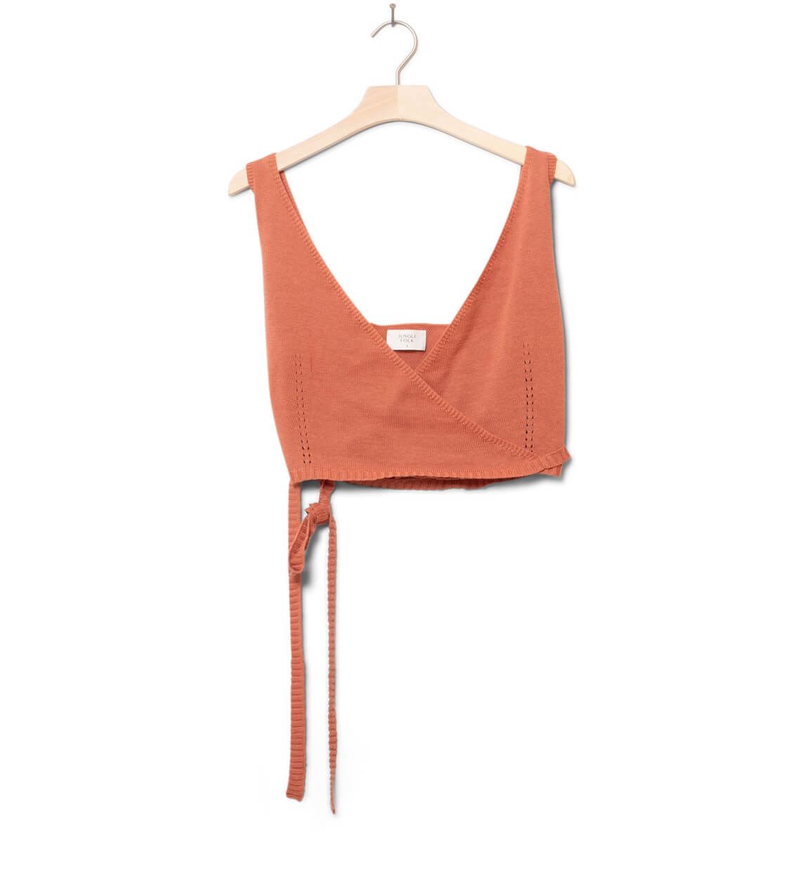 Jungle Folk W Top Yara Wrap orange salmon