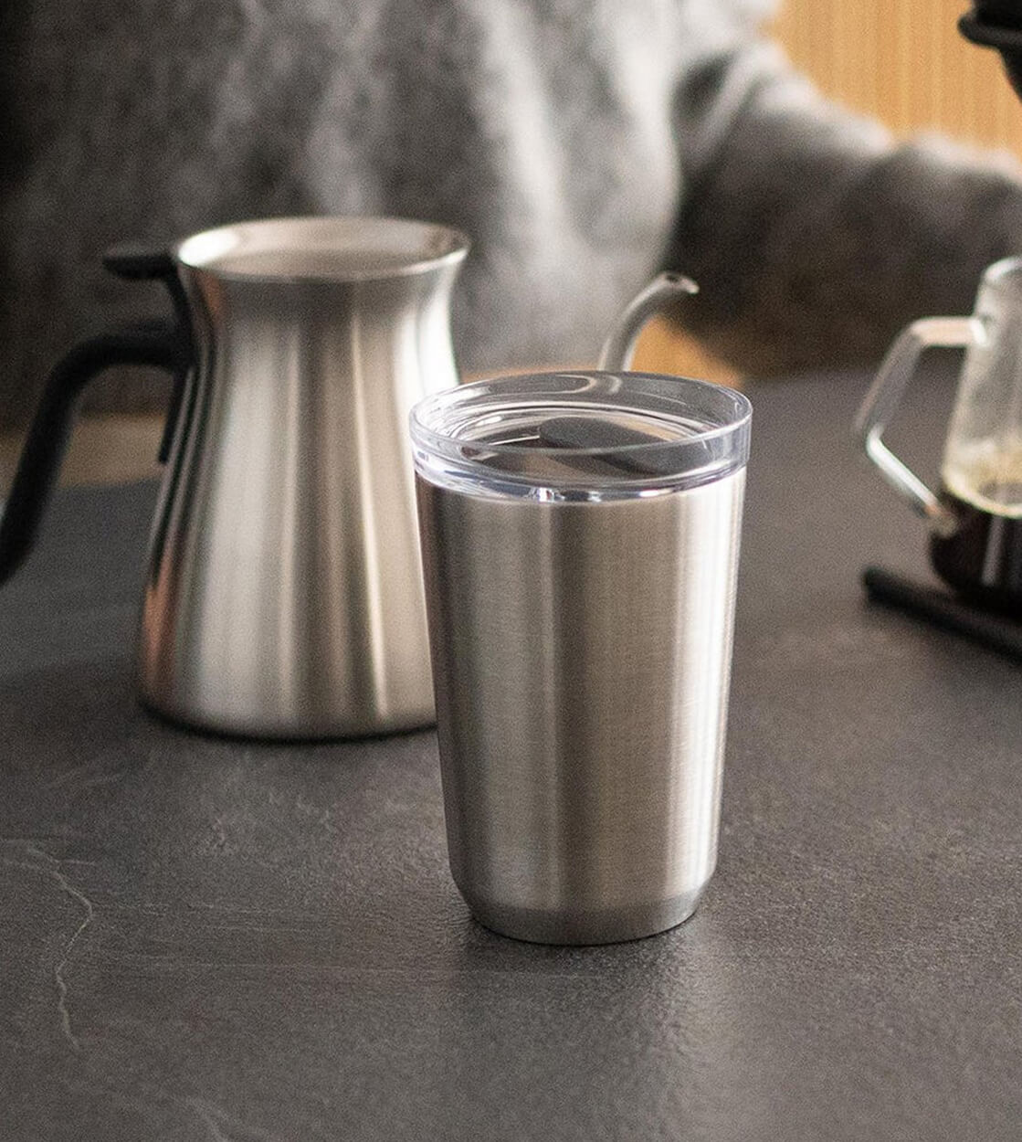 Kinto Bottle To Go Tumbler ML silver stainless steel