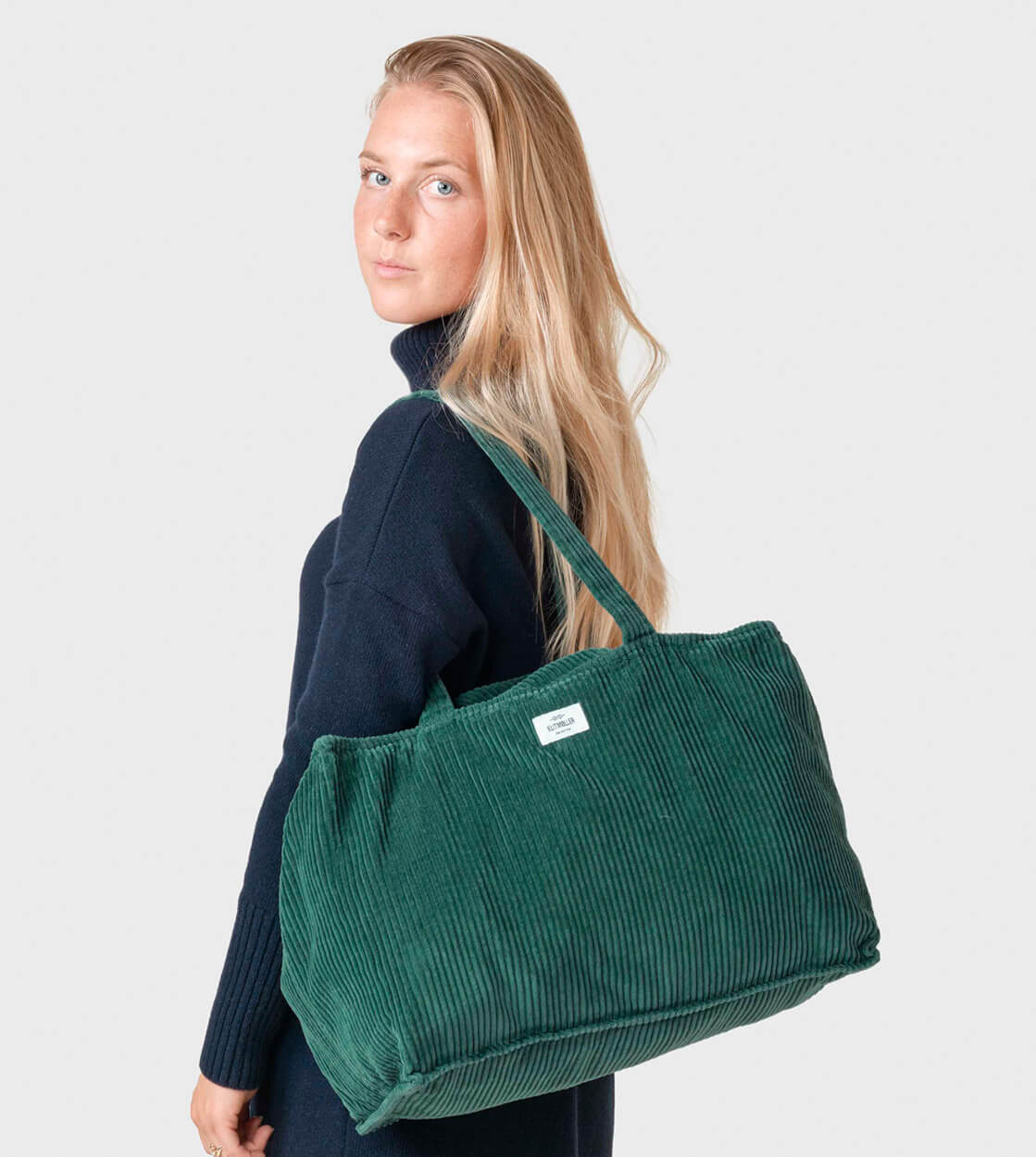 Klitmoller Bag Beach Cord green moss