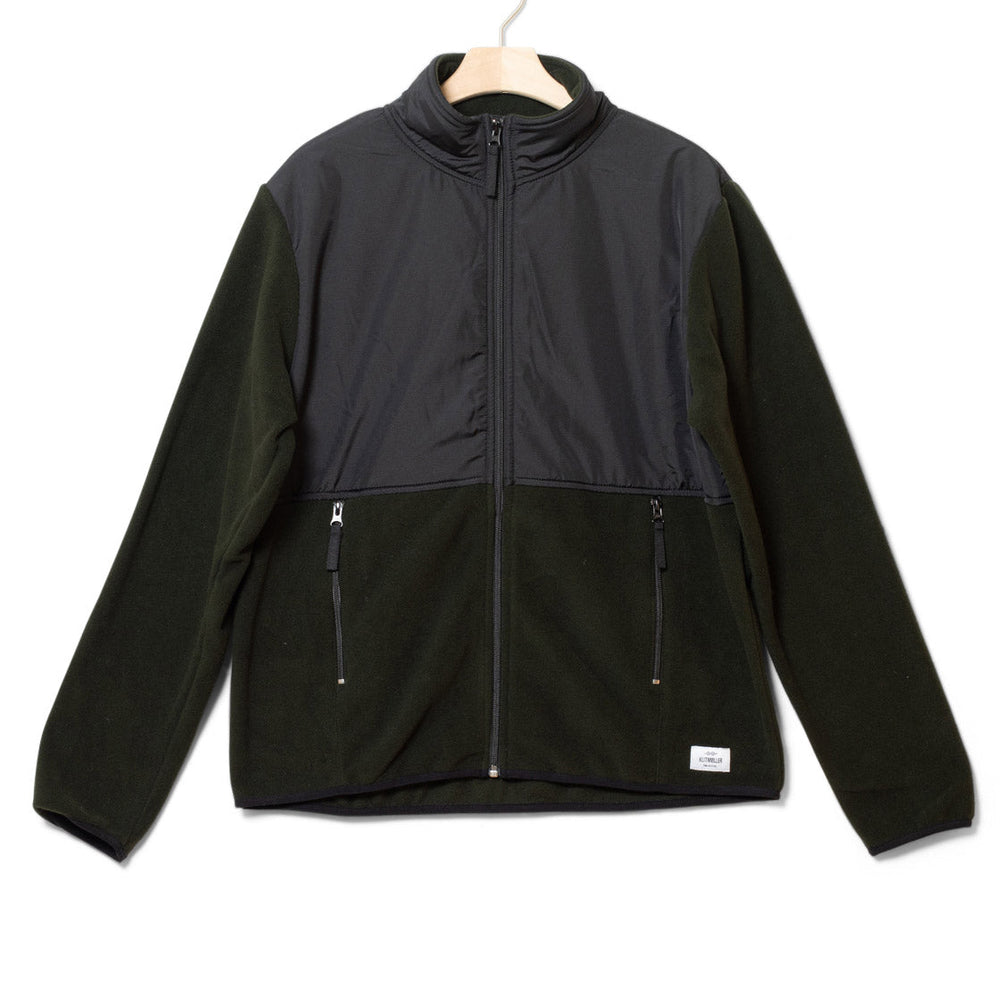 Klitmoller Jacket Mid Fleece black/olive