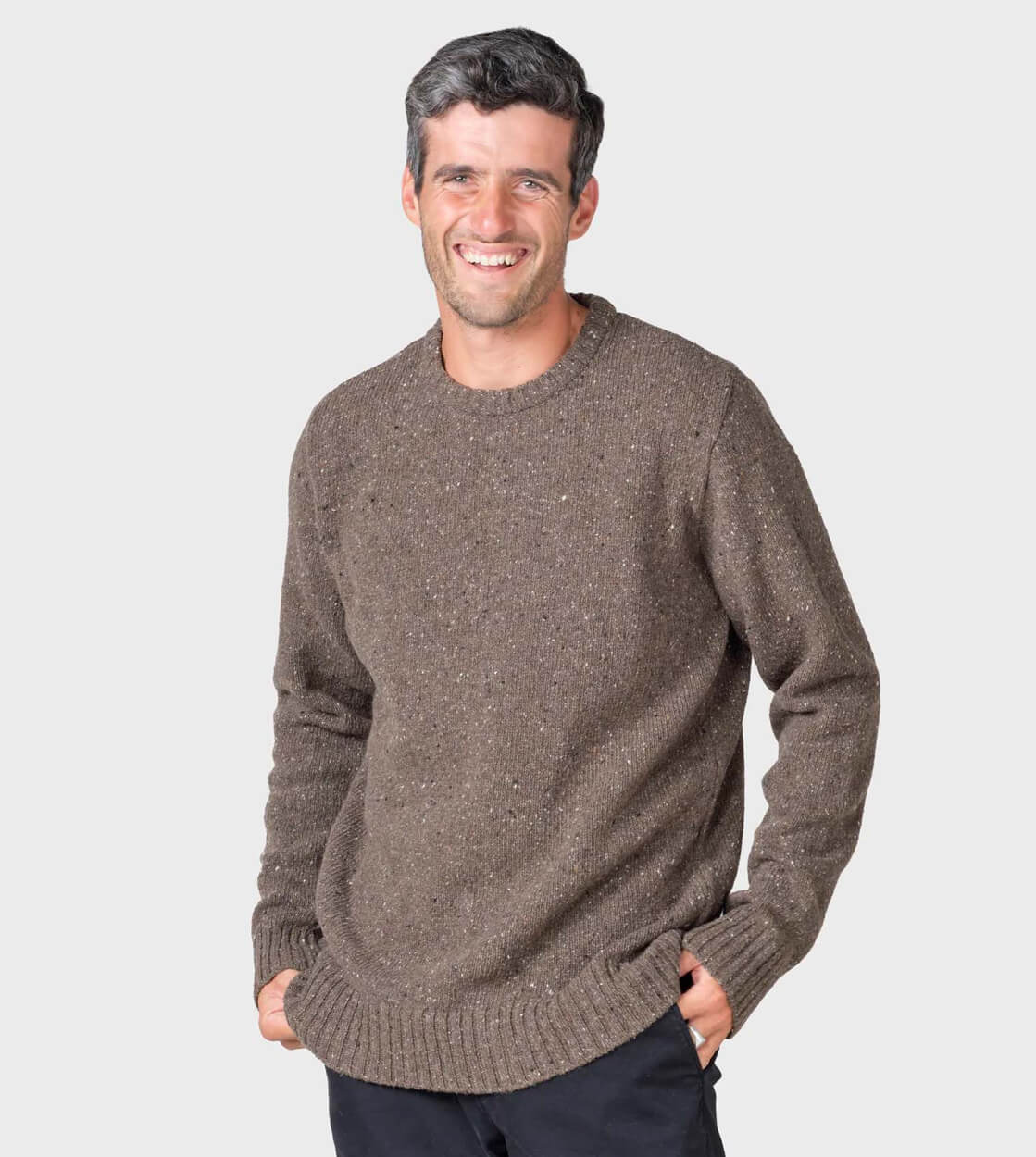 Klitmoller Knit Aage brown taupe