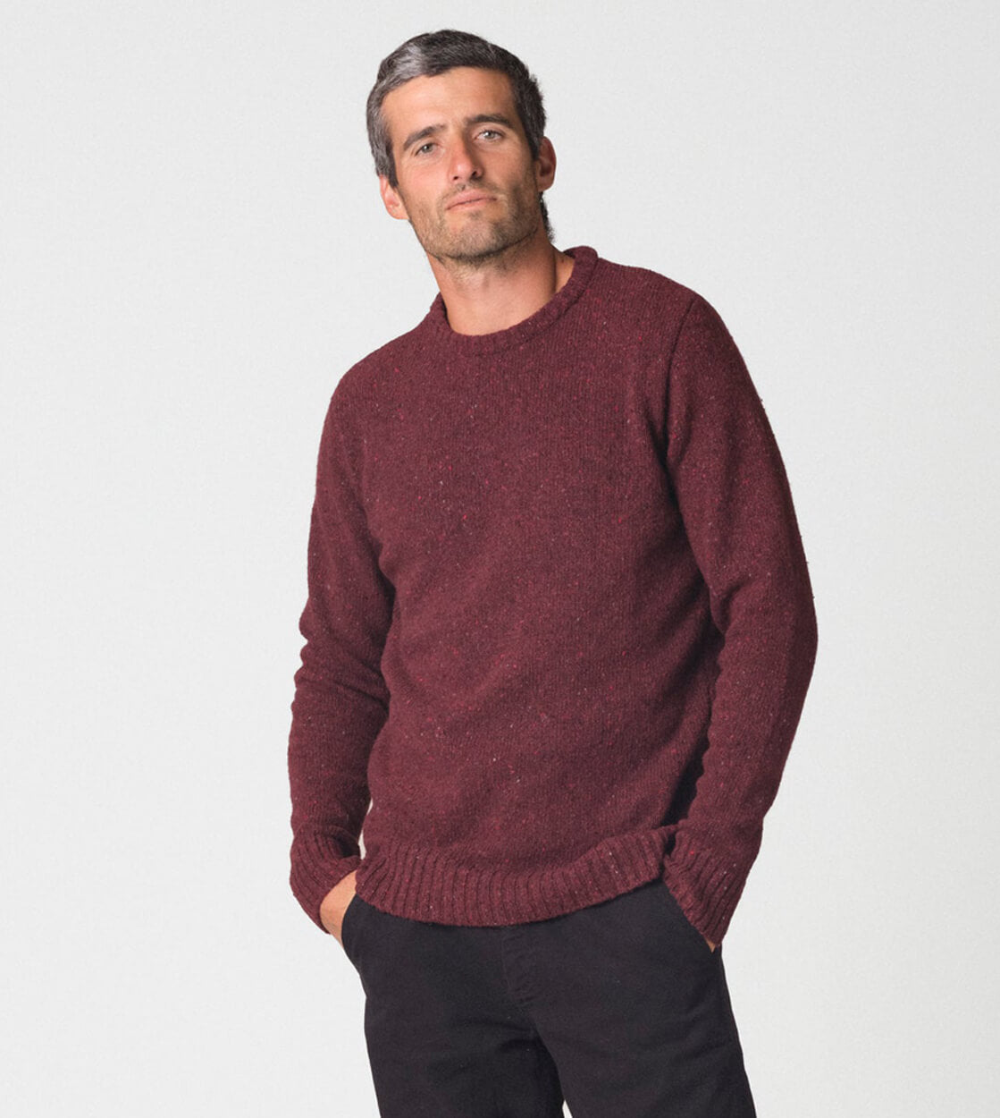 Klitmoller Knit Aage red burgundy