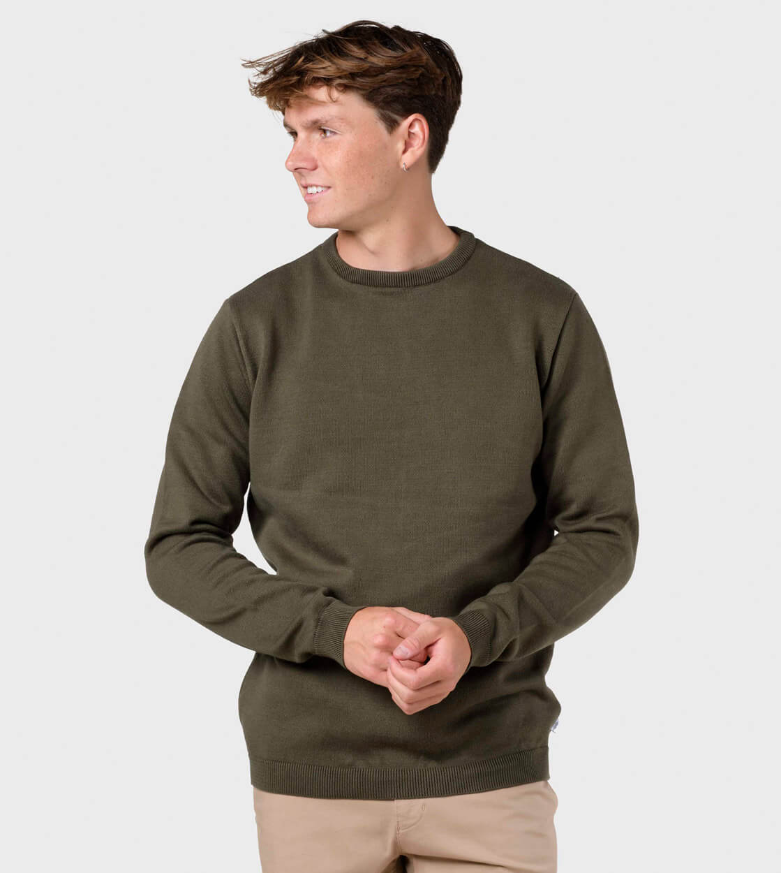 Klitmoller Knit Basic Cotton green olive