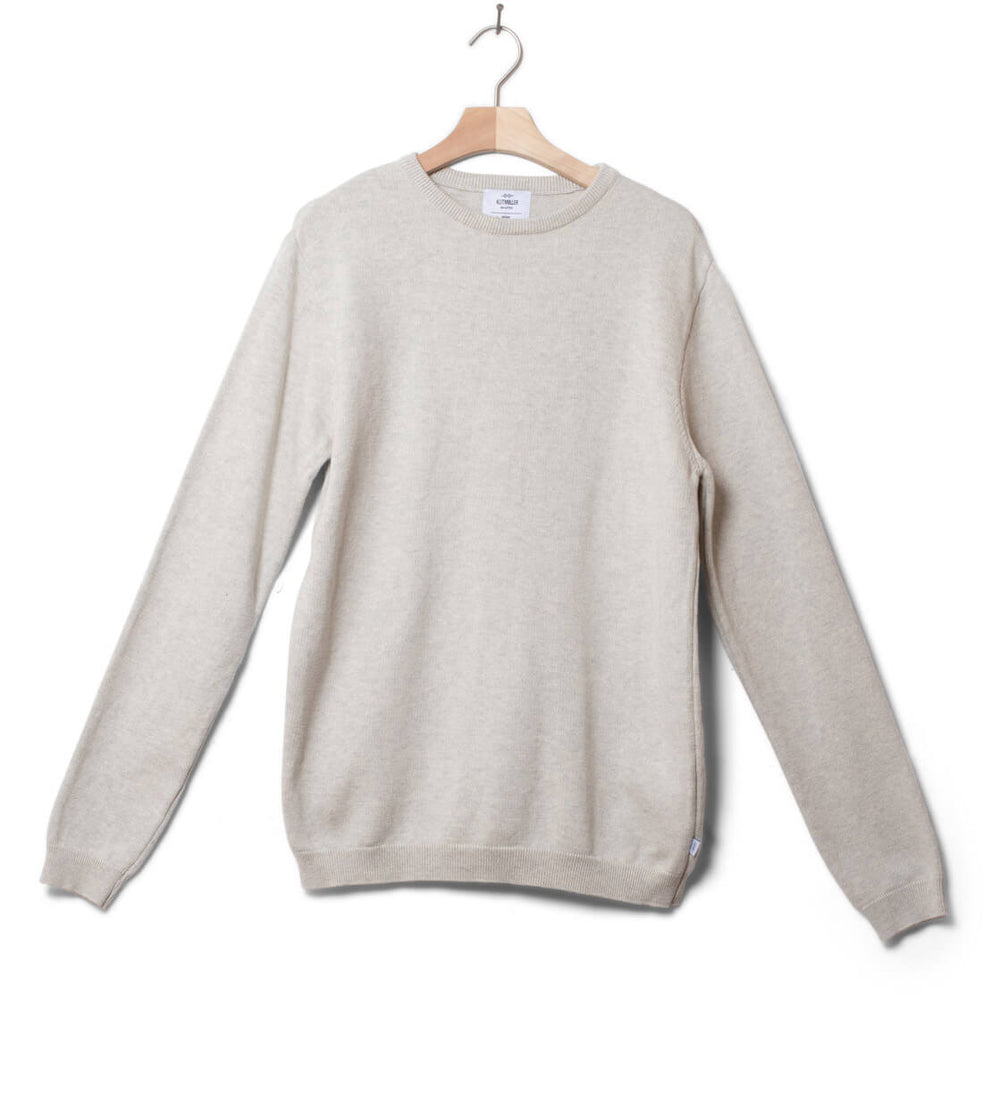 Klitmoller Knit Basic Cotton grey cream melange