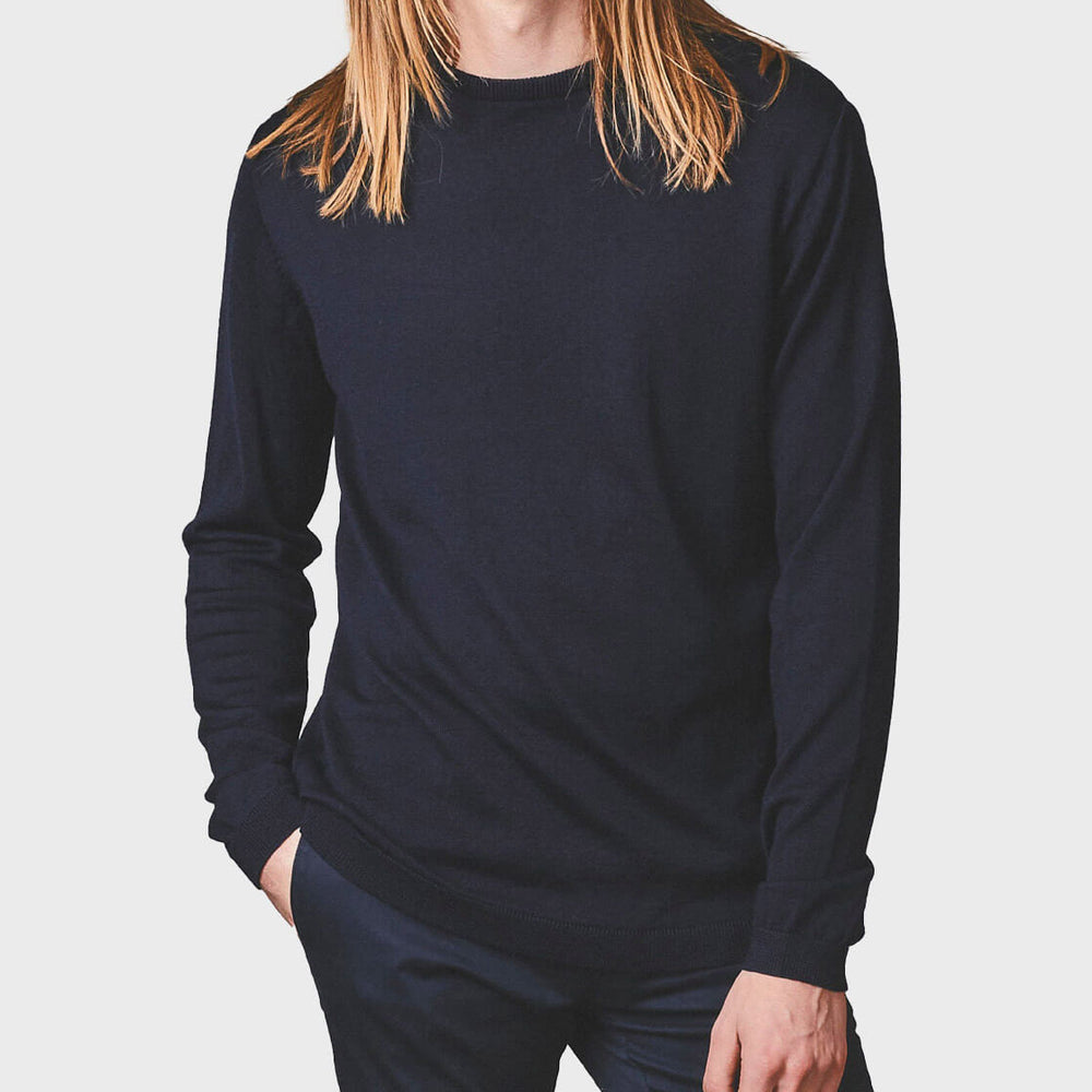 Klitmoller Knit Basic Merino blue navy