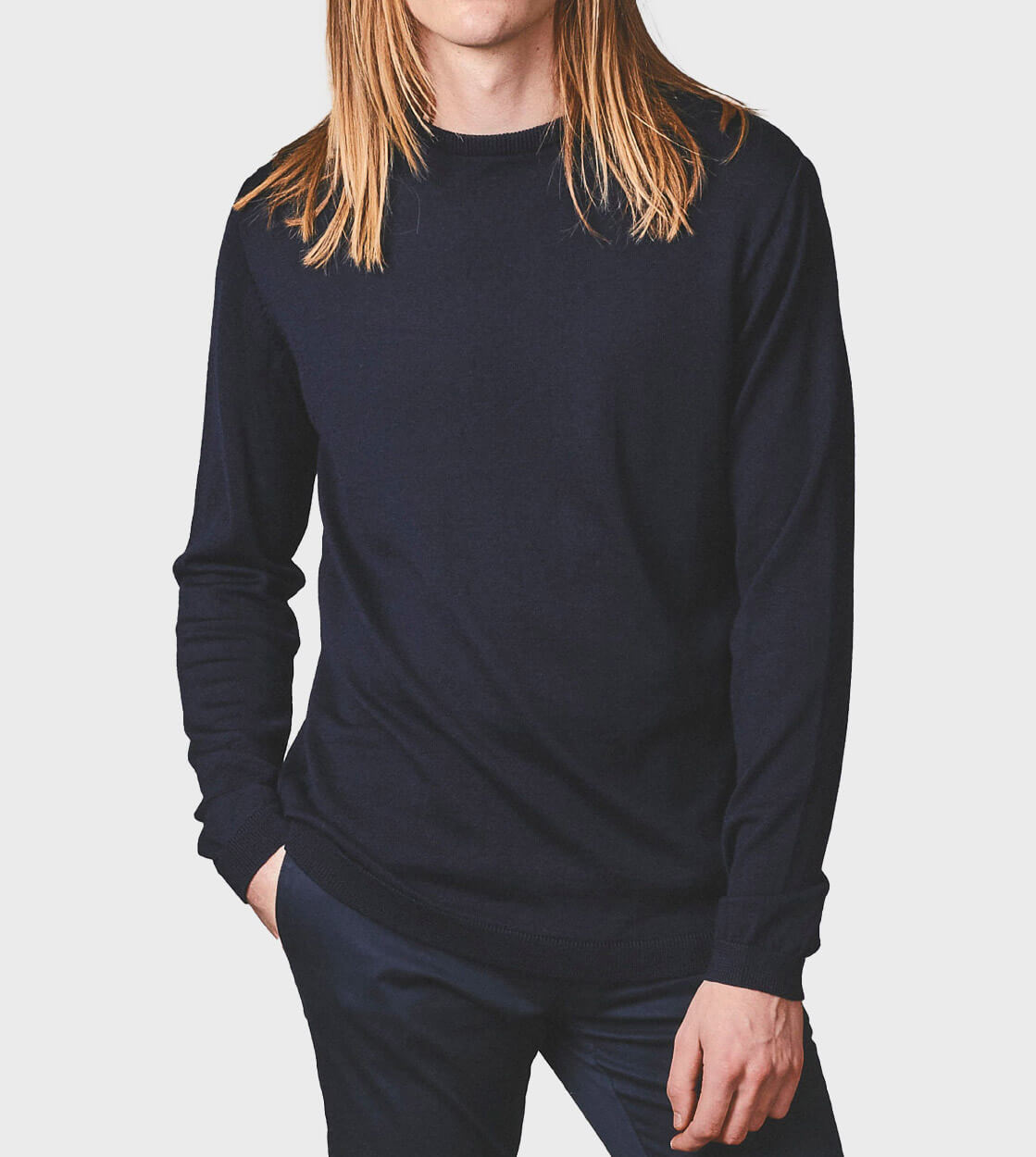 Klitmoller Knit Basic Merino blue navy