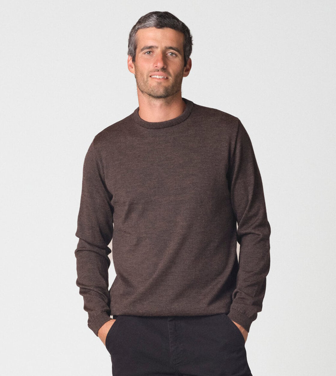 Klitmoller Knit Basic Merino brown taupe