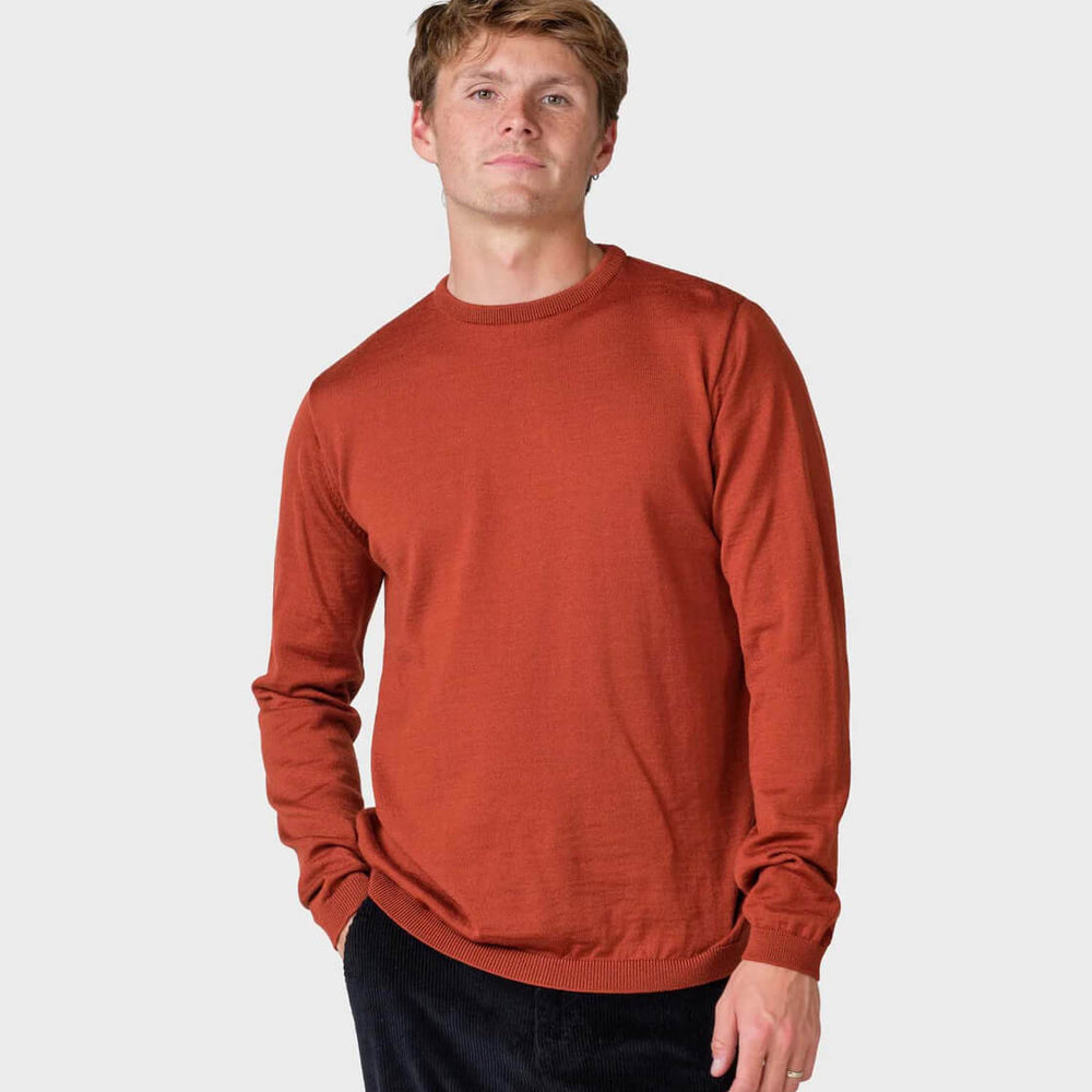 Klitmoller Knit Basic Merino red rust