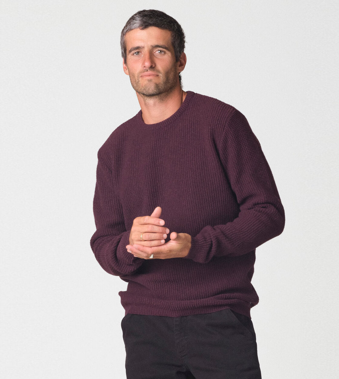 Klitmoller Knit Frede red burgundy