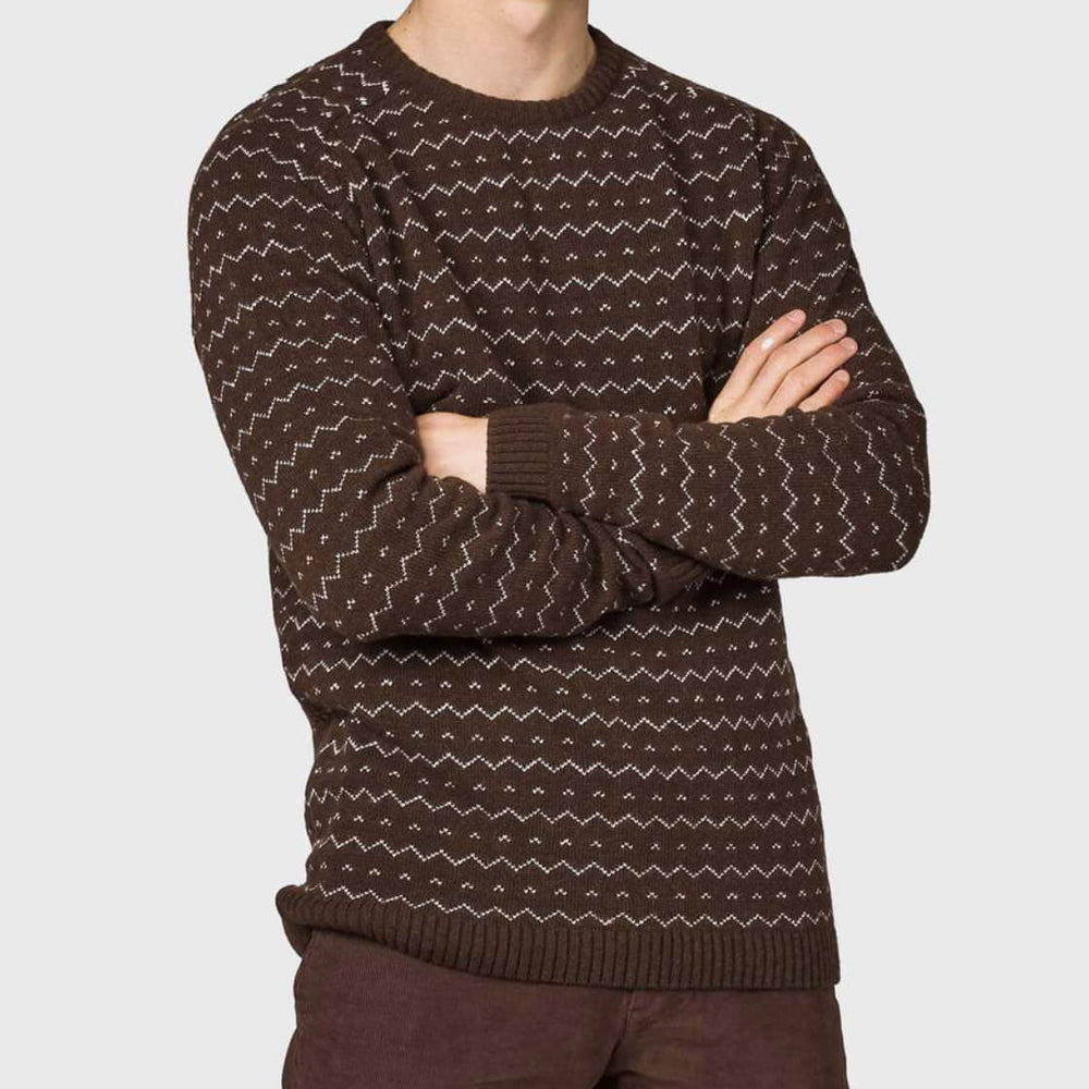 Klitmoller Knit Jesper brown earth/cream