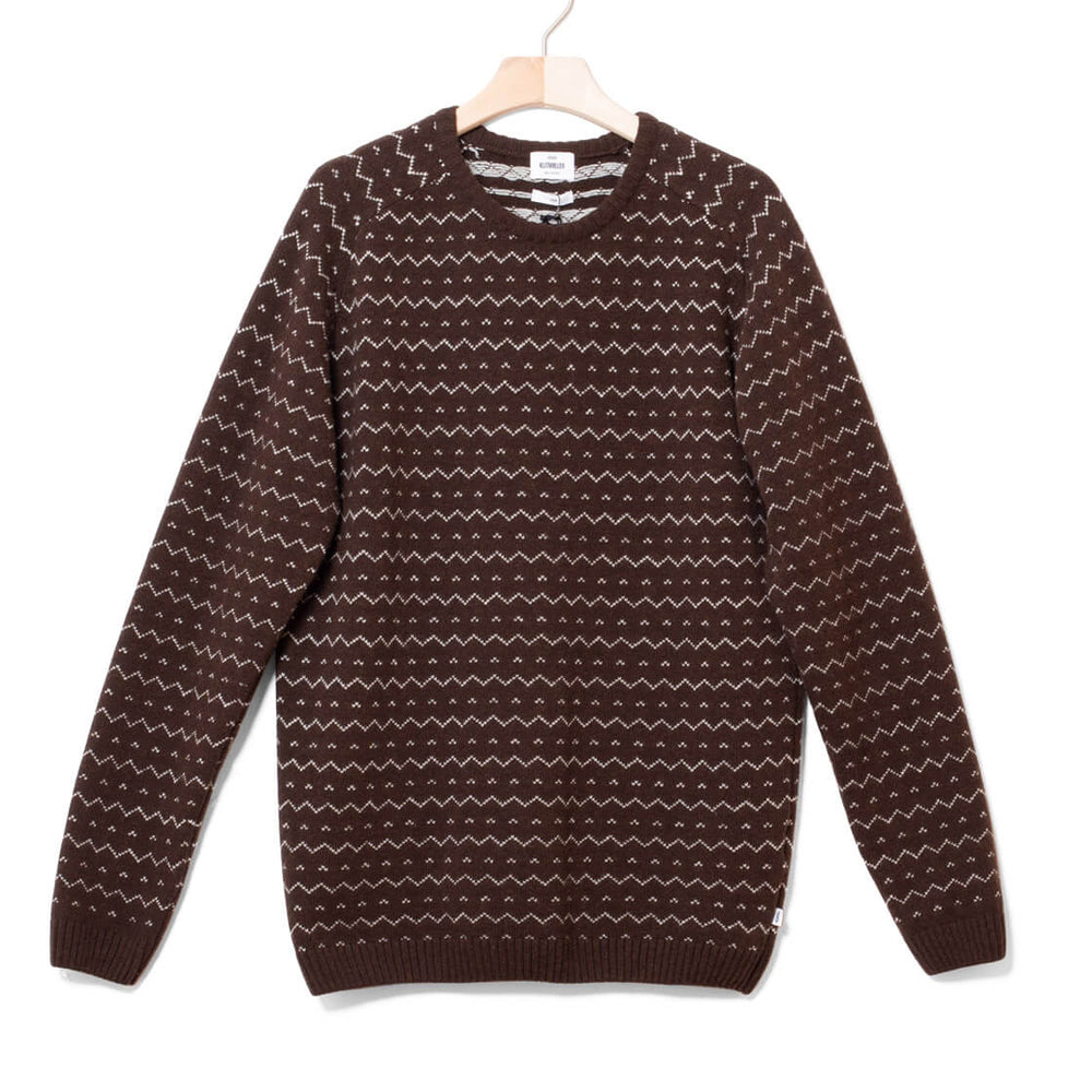 Klitmoller Knit Jesper brown earth/cream