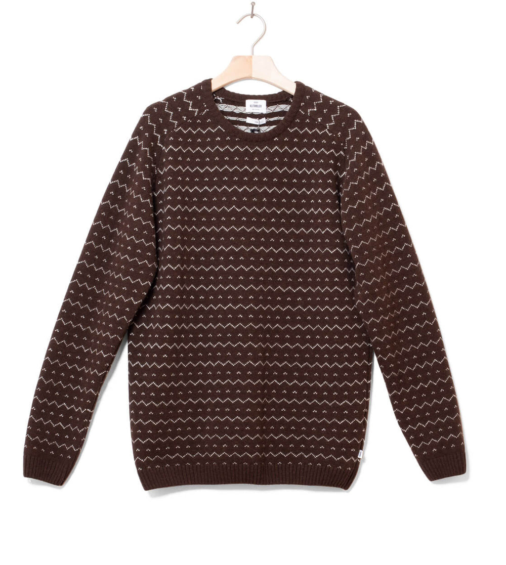 Klitmoller Knit Jesper brown earth/cream