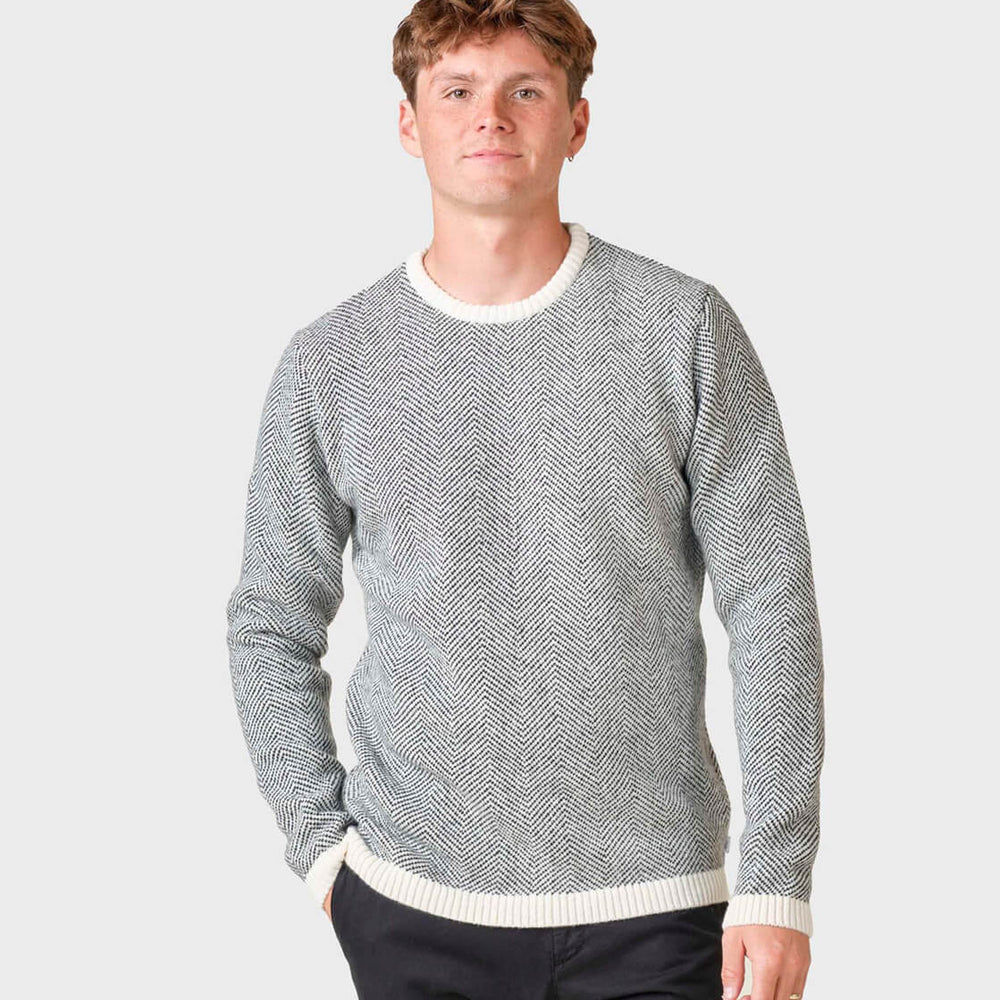 Klitmoller Knit Keld beige cream/black