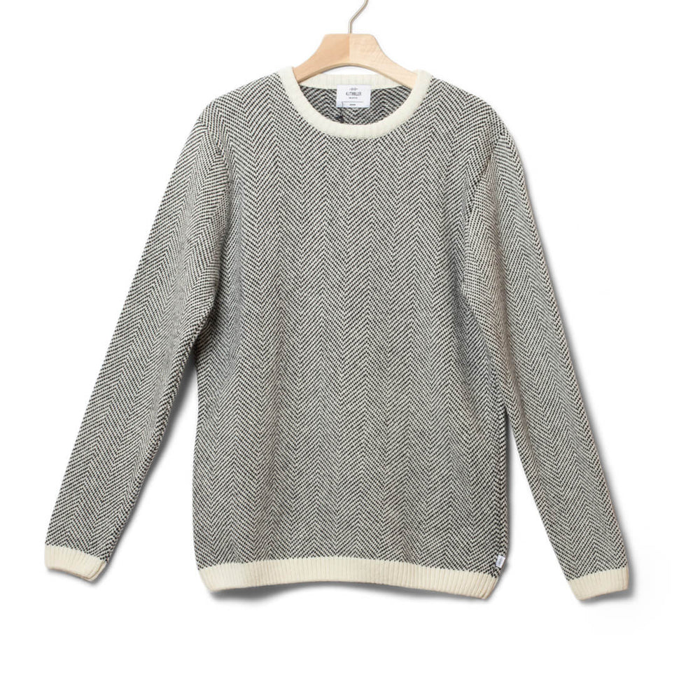 Klitmoller Knit Keld beige cream/black