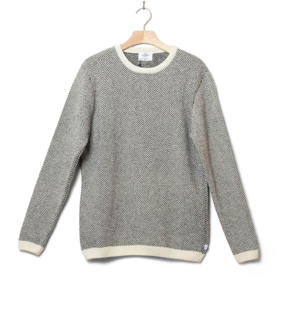 Klitmoller Knit Keld beige cream/black