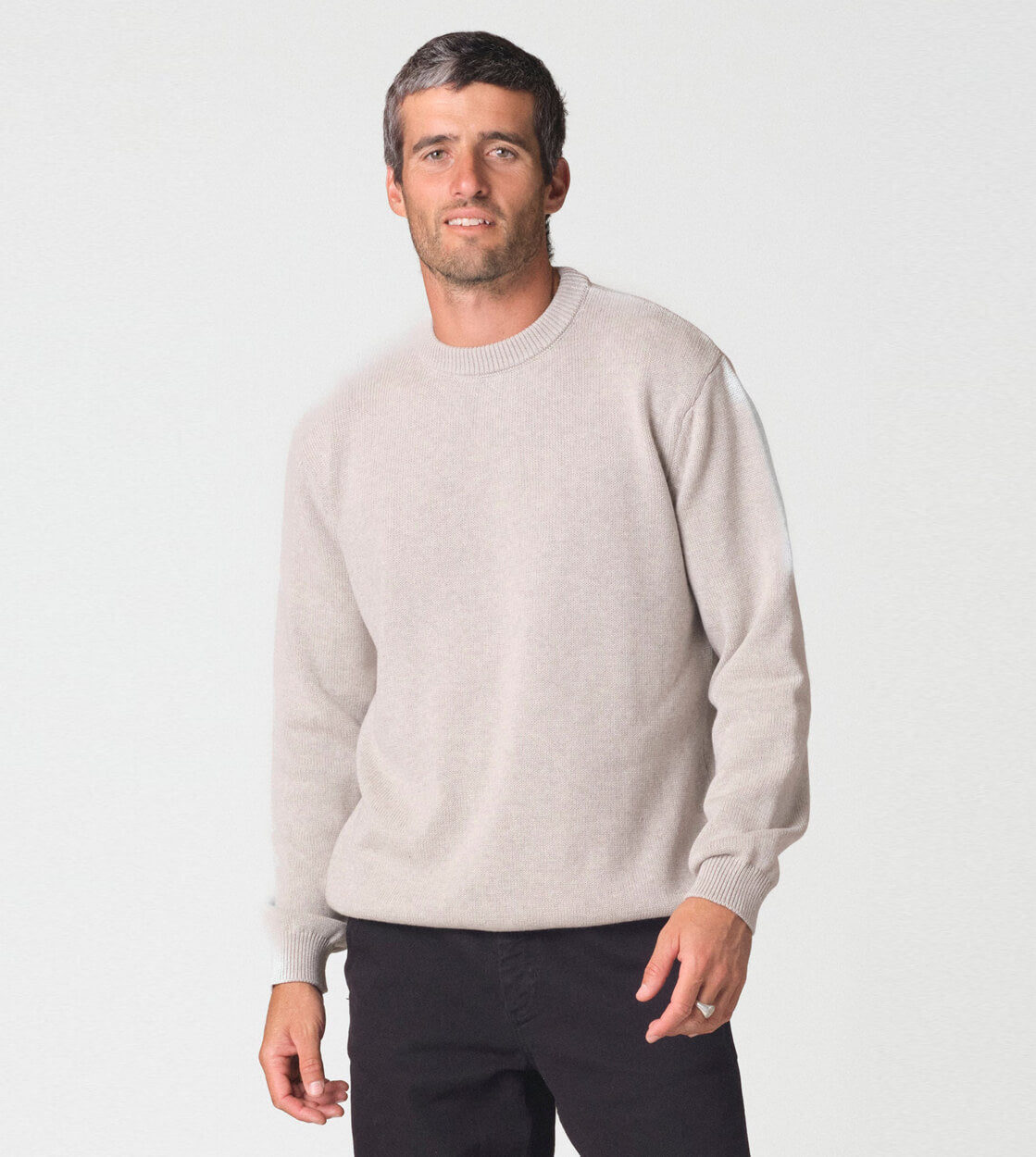 Klitmoller Knit Owen grey cream melange