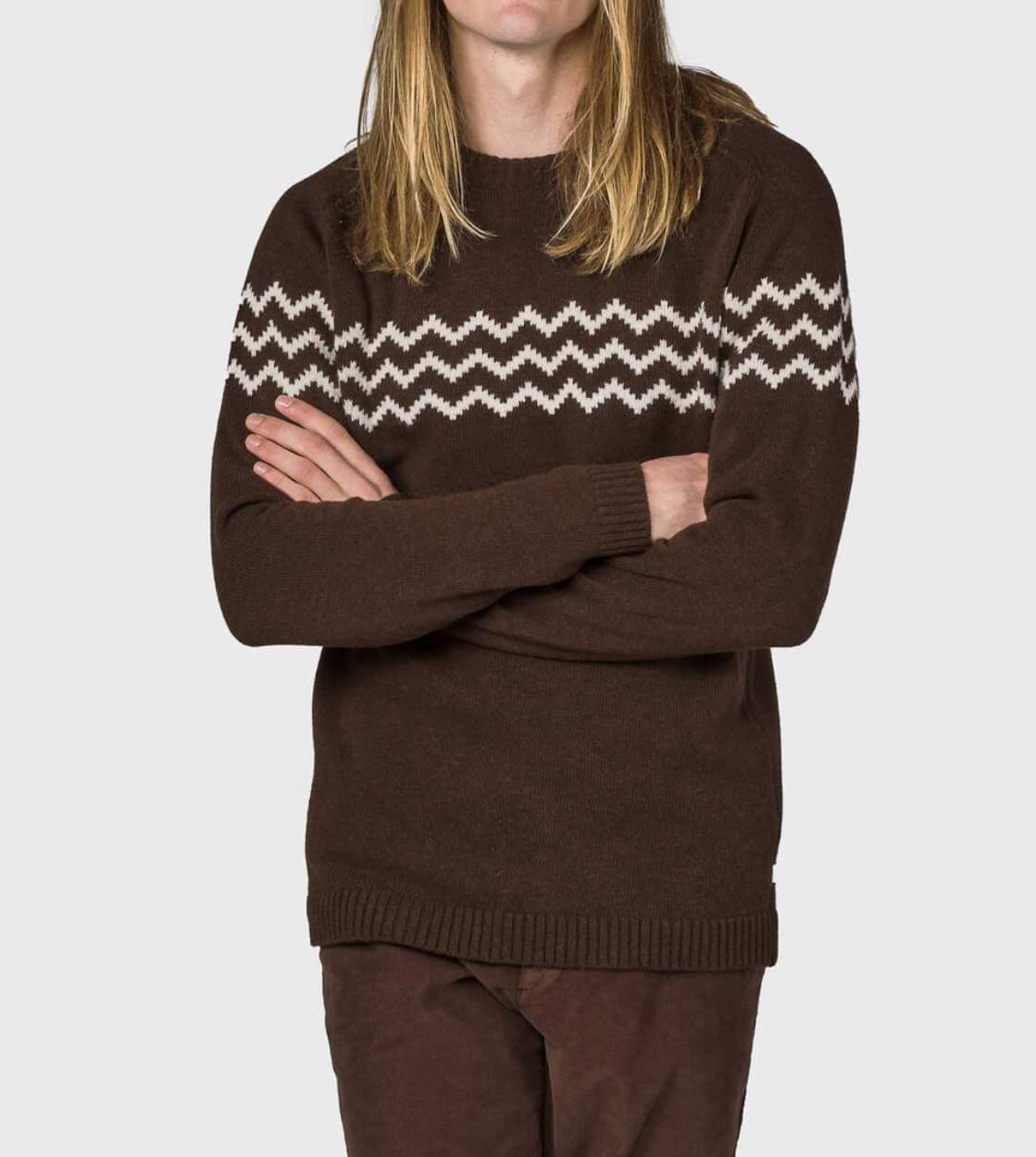 Klitmoller Knit Toke brown earth/cream