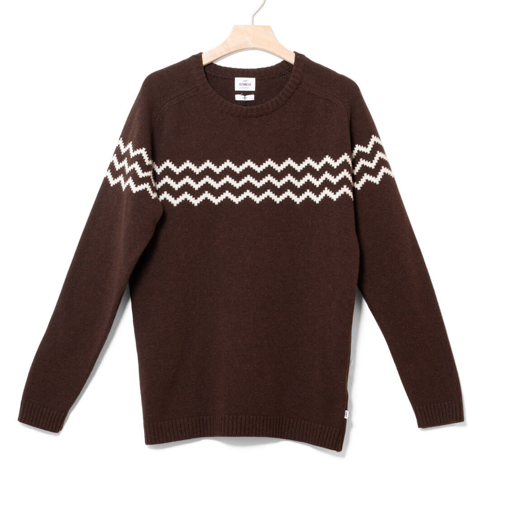 Klitmoller Knit Toke brown earth/cream