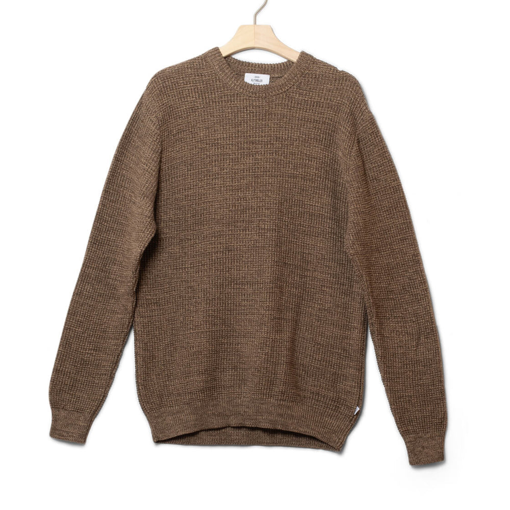 Klitmoller Knit Victor Cotton brown taupe/sand