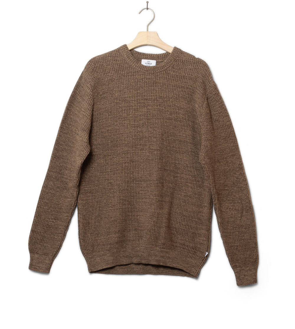 Klitmoller Knit Victor Cotton brown taupe/sand