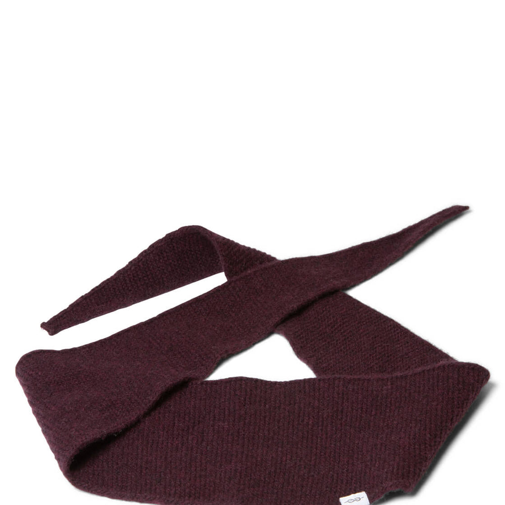 Klitmoller Scarf Violet Small Knit red burgundy