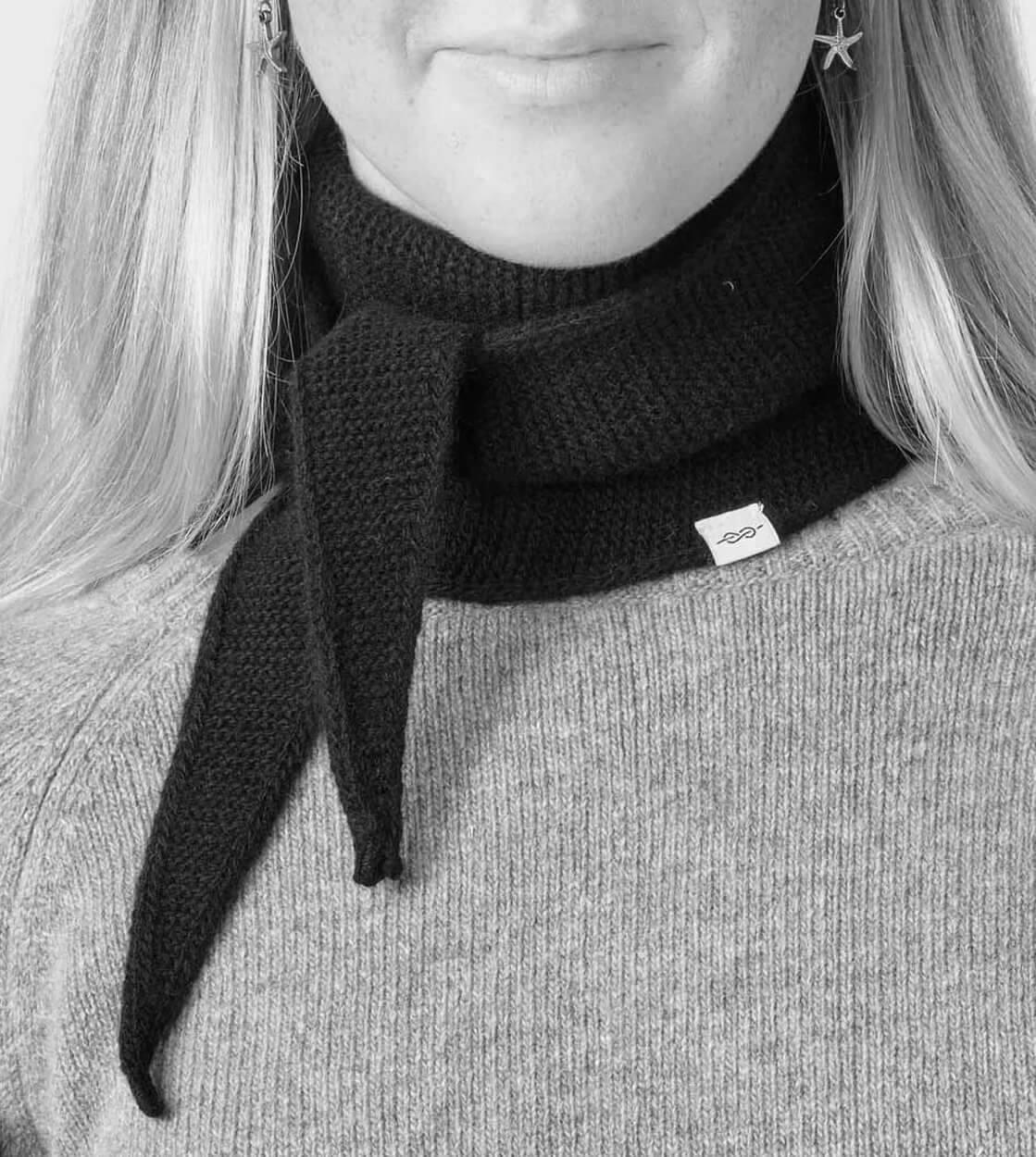 Klitmoller Scarf Violet Small Knit red