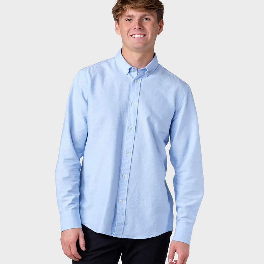 Klitmoller Shirt Basic blue melange