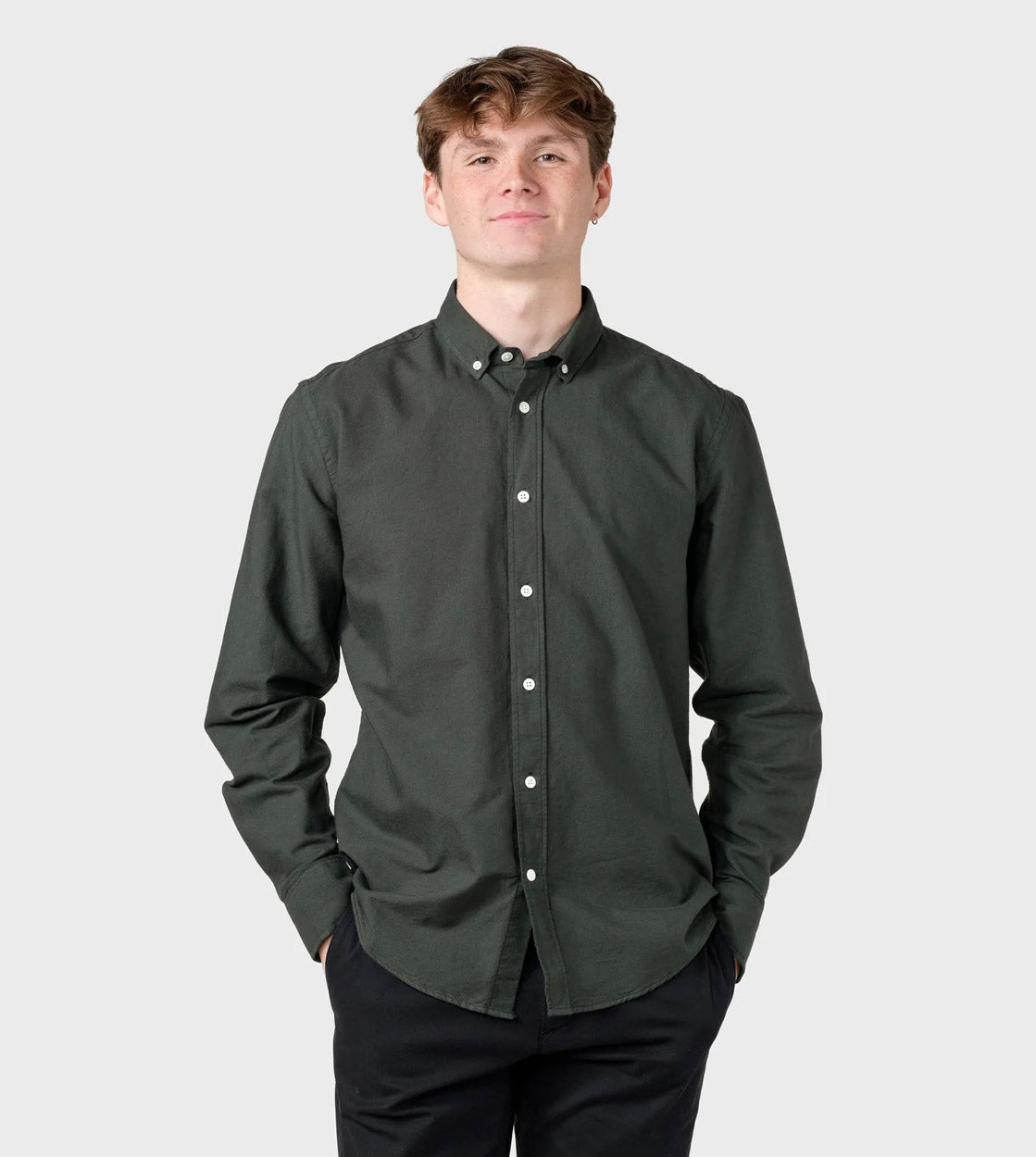 Klitmoller Shirt Basic green olive