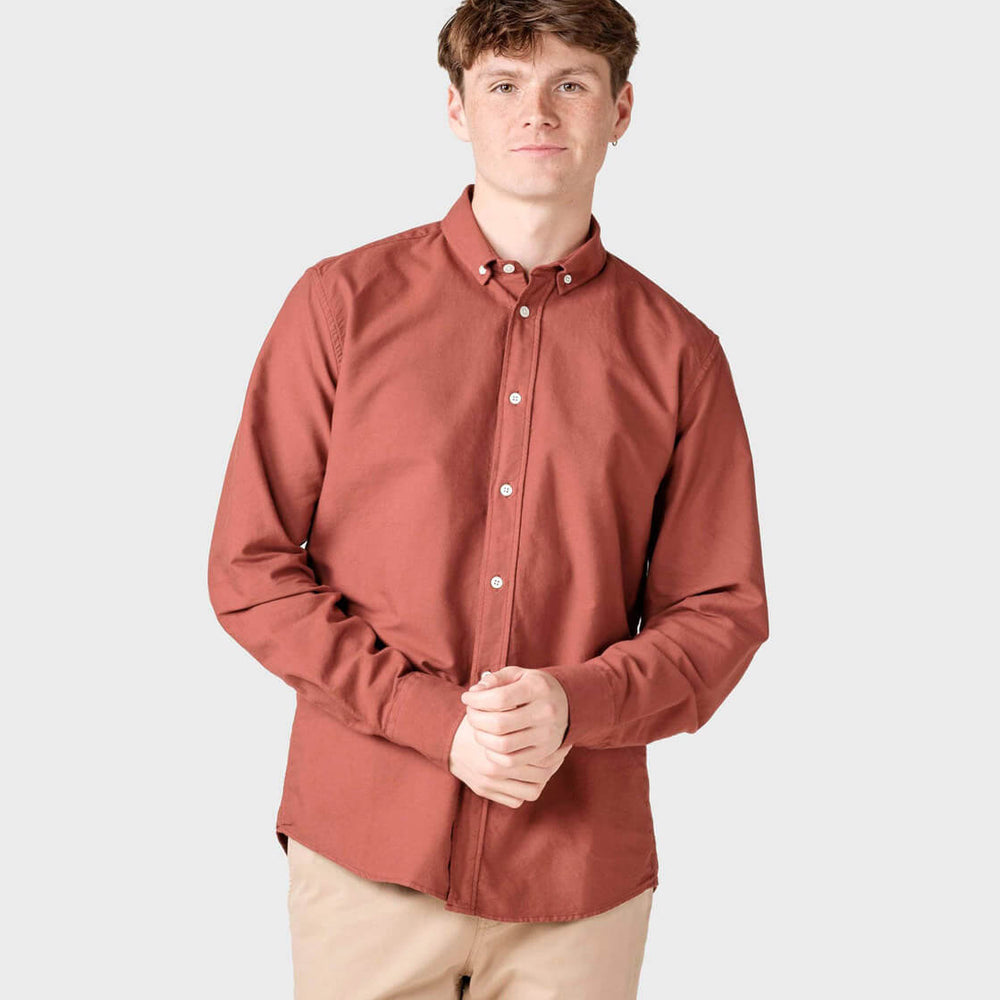 Klitmoller Shirt Basic red terracotta