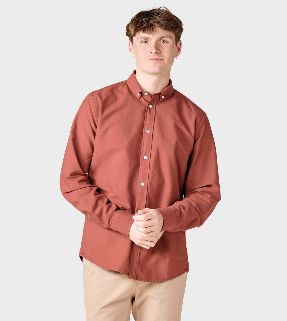 Klitmoller Shirt Basic red terracotta