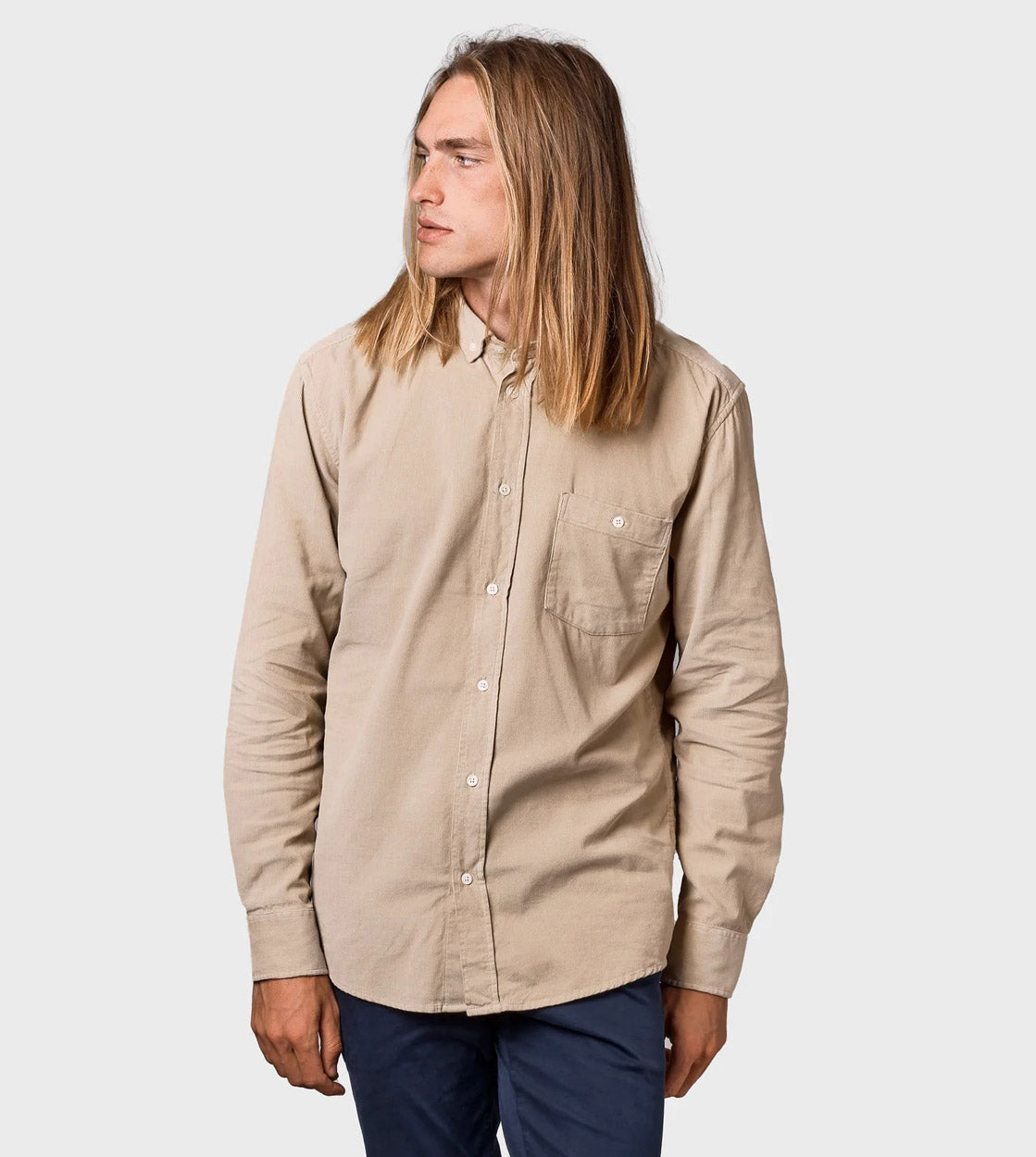 Klitmoller Shirt Benjamin Cord beige sand