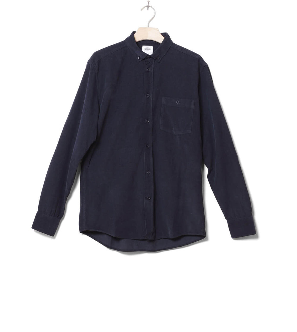 Klitmoller Shirt Benjamin Cord blue navy