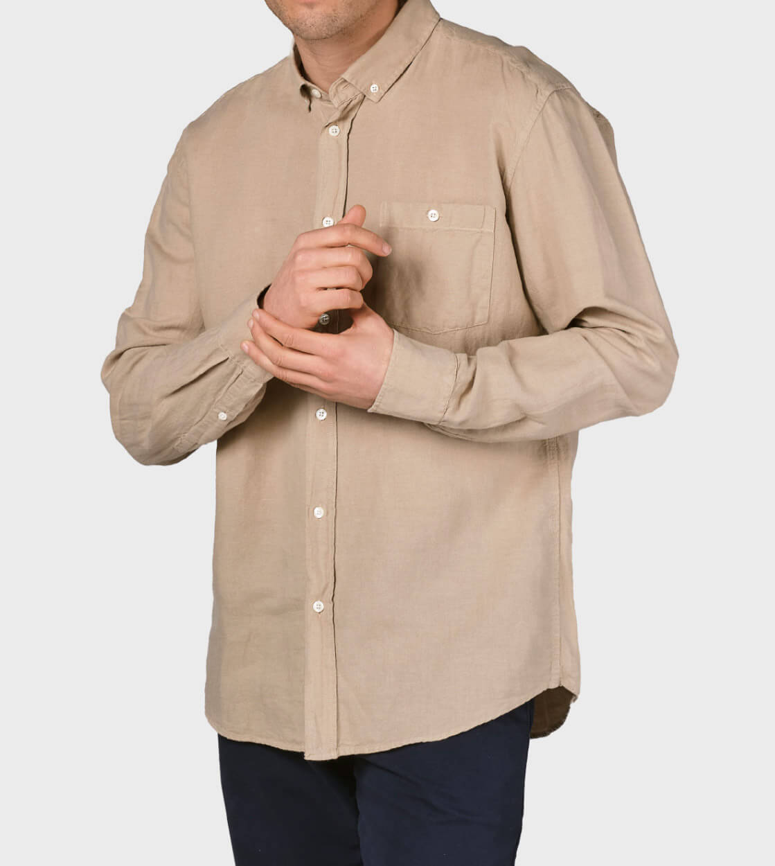 Klitmoller Shirt Benjamin Linen beige sand