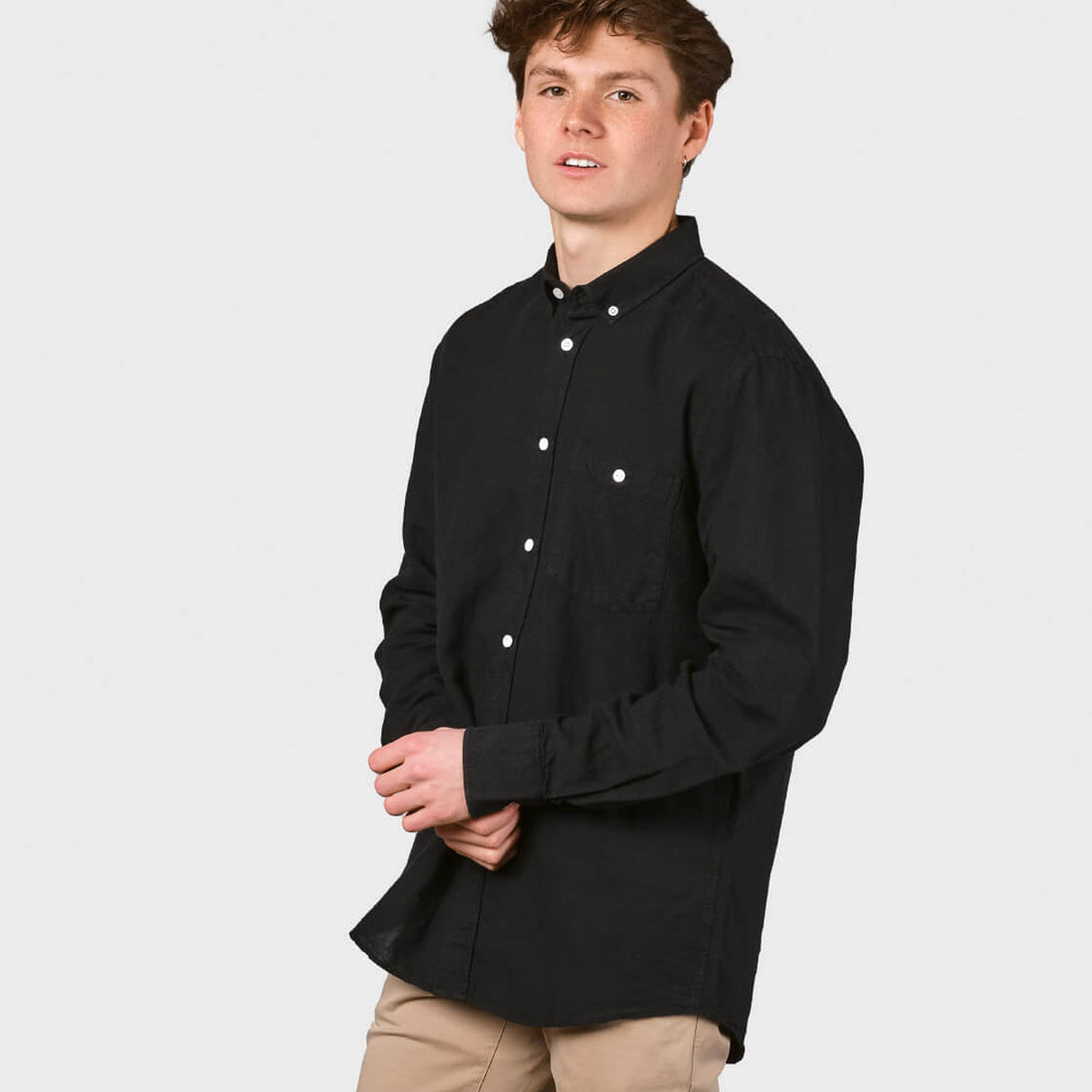 Klitmoller Shirt Benjamin Linen black