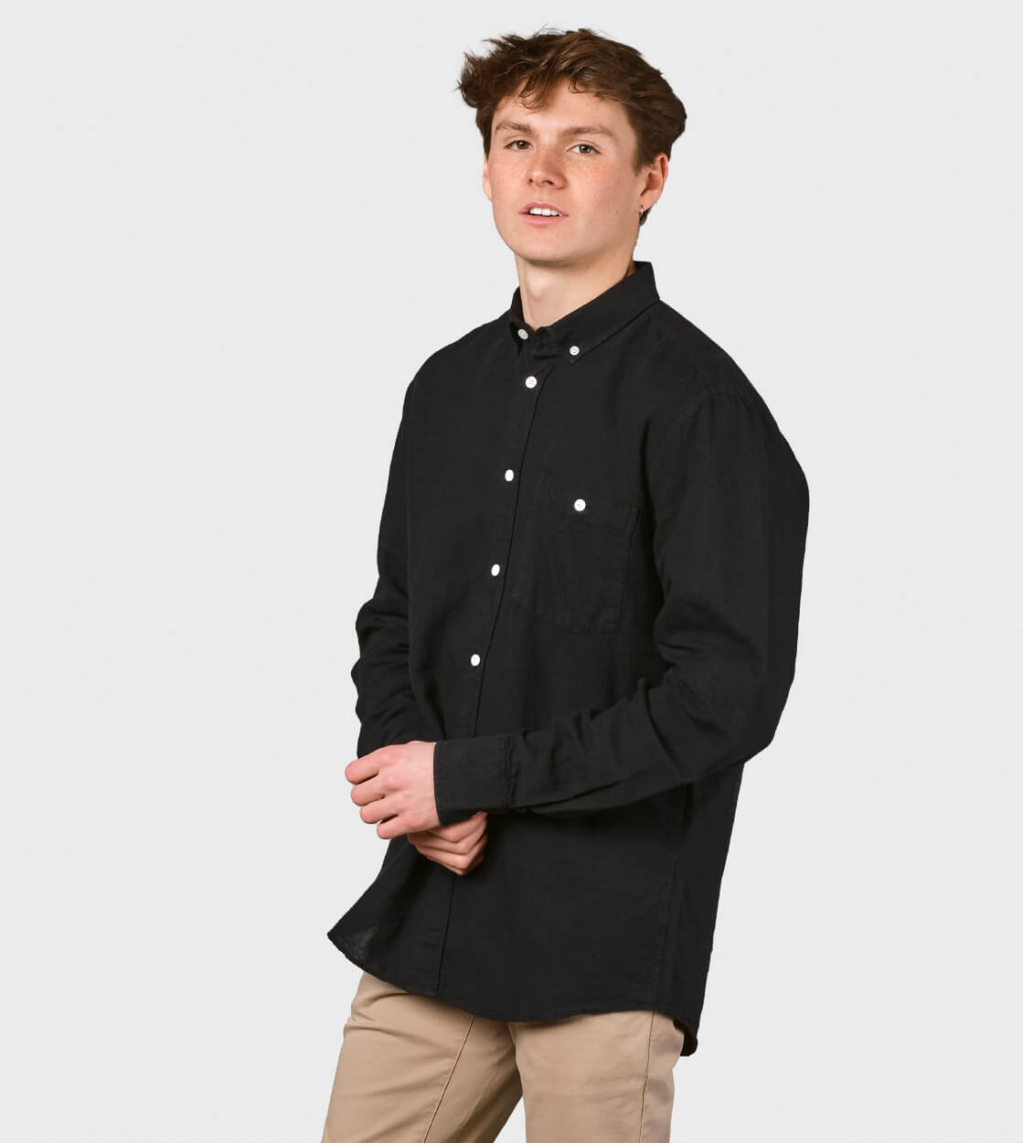 Klitmoller Shirt Benjamin Linen black